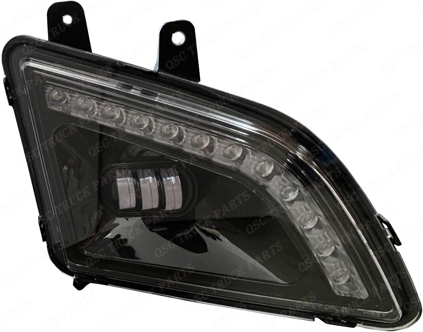 Full LED Performance Fog Light Lamp Pair w/LED Bar Compatible with Volvo VNL 2018+