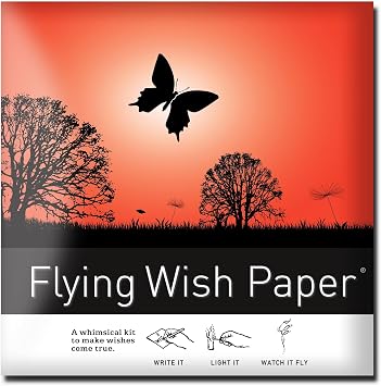 Flying Wish Paper Butterfly Mini Wishing Kit, Mindfulness & Change Gift