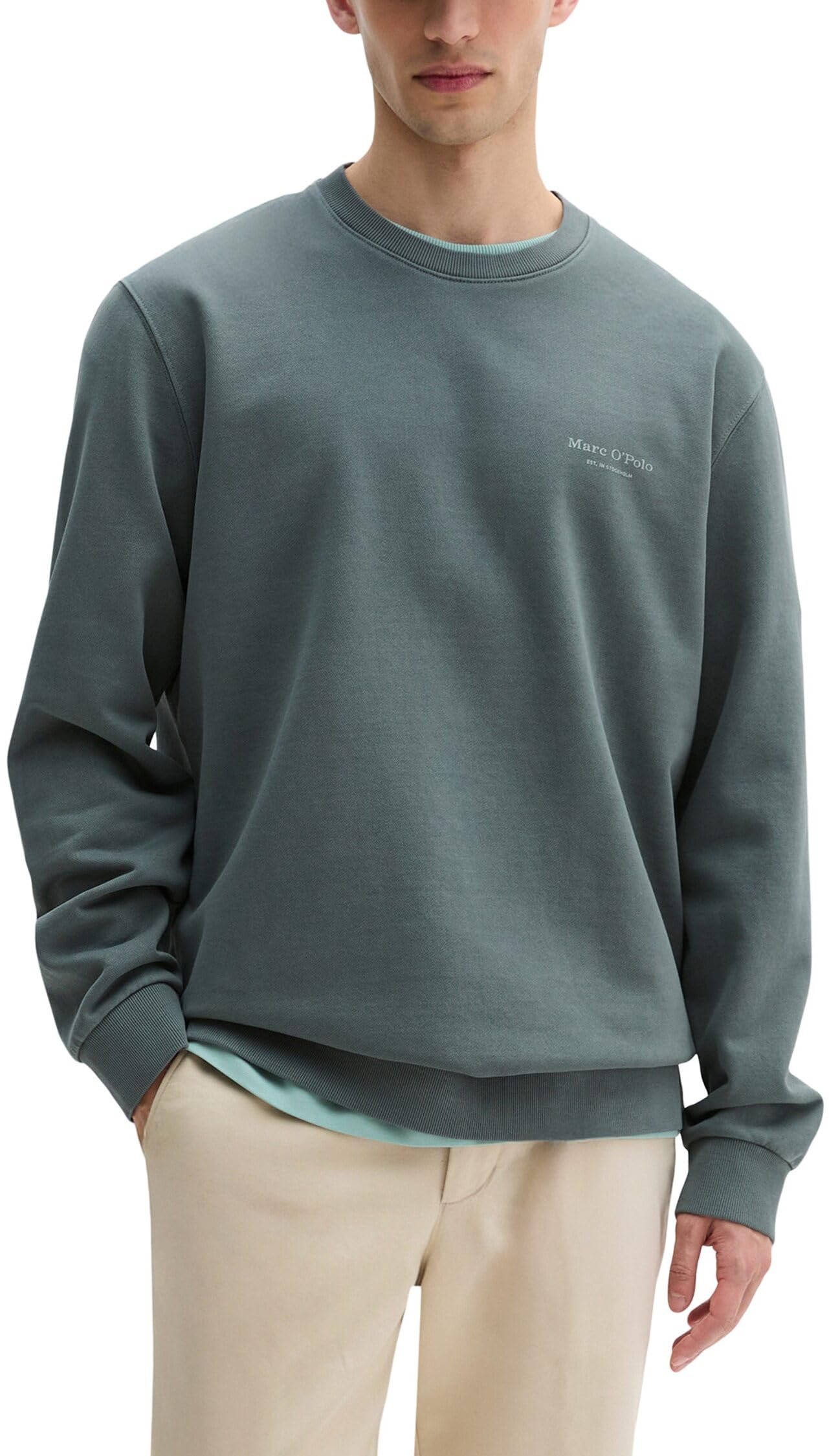 Marc OߴPolo Herren Sweatshirt aus Bio-Baumwolle mit Logo