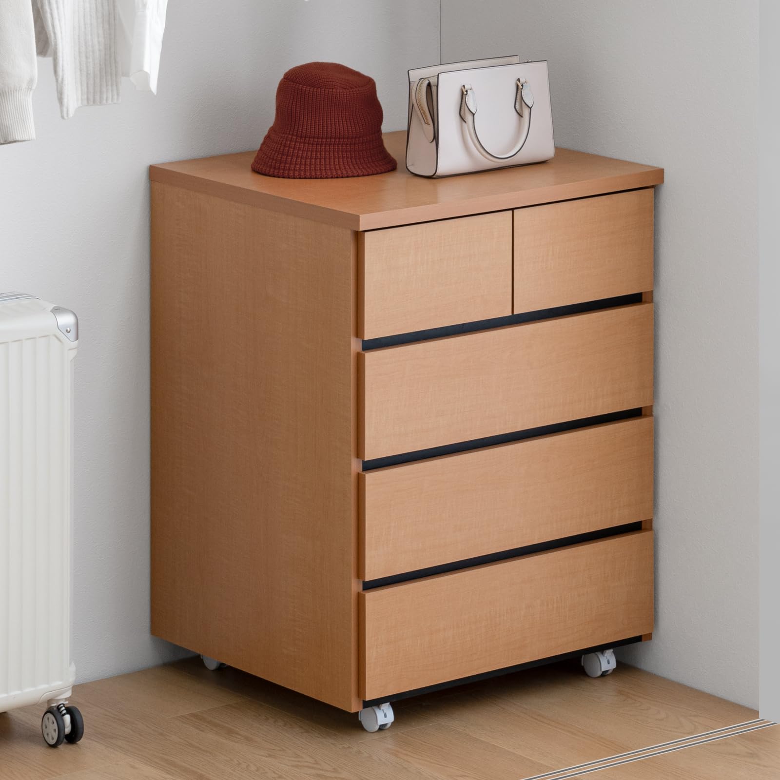 Amazon｜タンスのゲン チェスト タンス 完成品 4段 幅60cm 国産 大川