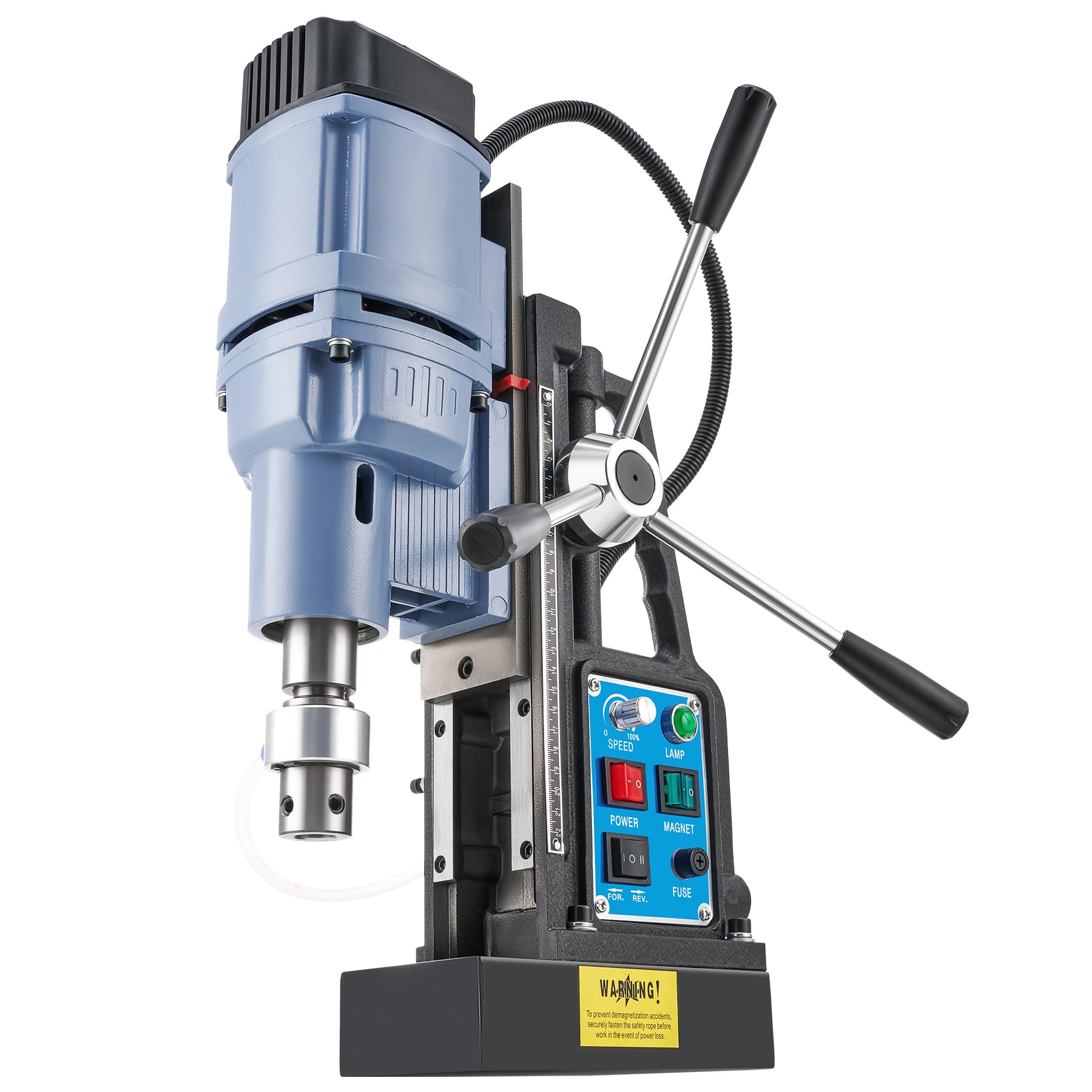 ZELCAN 1950W Taladro Magnético con 11 Brocas, Taladro Magnetico Profesional con Fuerza de 13900N, Diámetro Máx. 50 mm, 650 rpm, Control de Velocidad Continua y Reversa para Superficies Metálicas