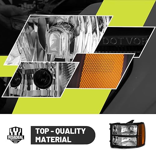 Miniatura 7 de Conjunto de faros delanteros para GMC Sierra 150007-14 gmc Sierra 2500HD 3500HD, 3500HD, 3500HD, 2012, 2013, 2007, 2008, 2009, 2010, 2011, 2012,