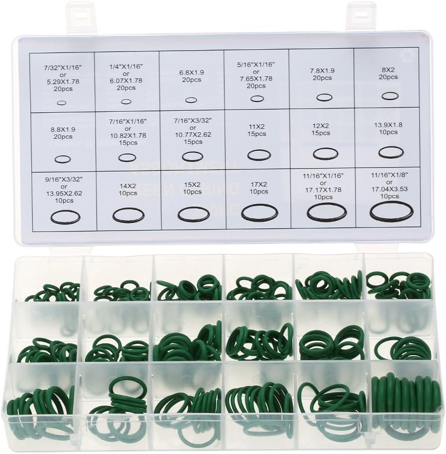270pcs Assortment Kit Car HNBR A/C System Air Conditioning O Ring Seals