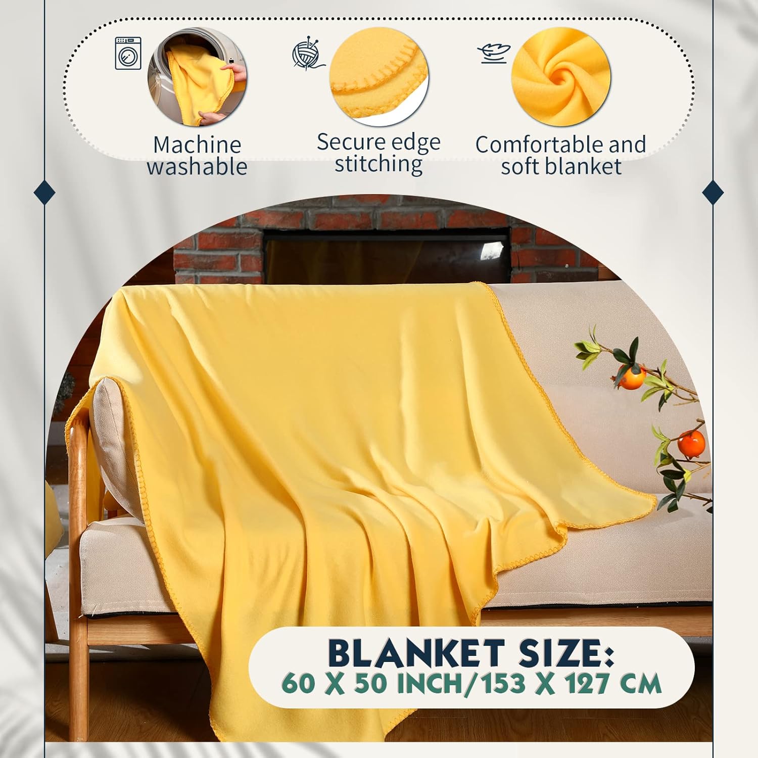 Remerry 32 Pcs Blanket Bulk 60 x 50 Inch Large Fleece Blankets Cozy Double Sided Throws Valentines Wedding Gifts for Women Men Classroom Exchange Office Party Favors Home Decor - Image 3