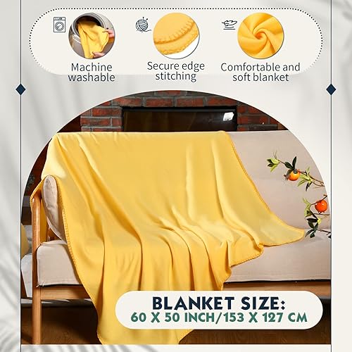 Miniatura 3 de 32 mantas de forro polar a granel de 60 x 50 pulgadas, mantas de forro polar de doble cara, mantas suaves y acogedoras para automóvil, viajes,