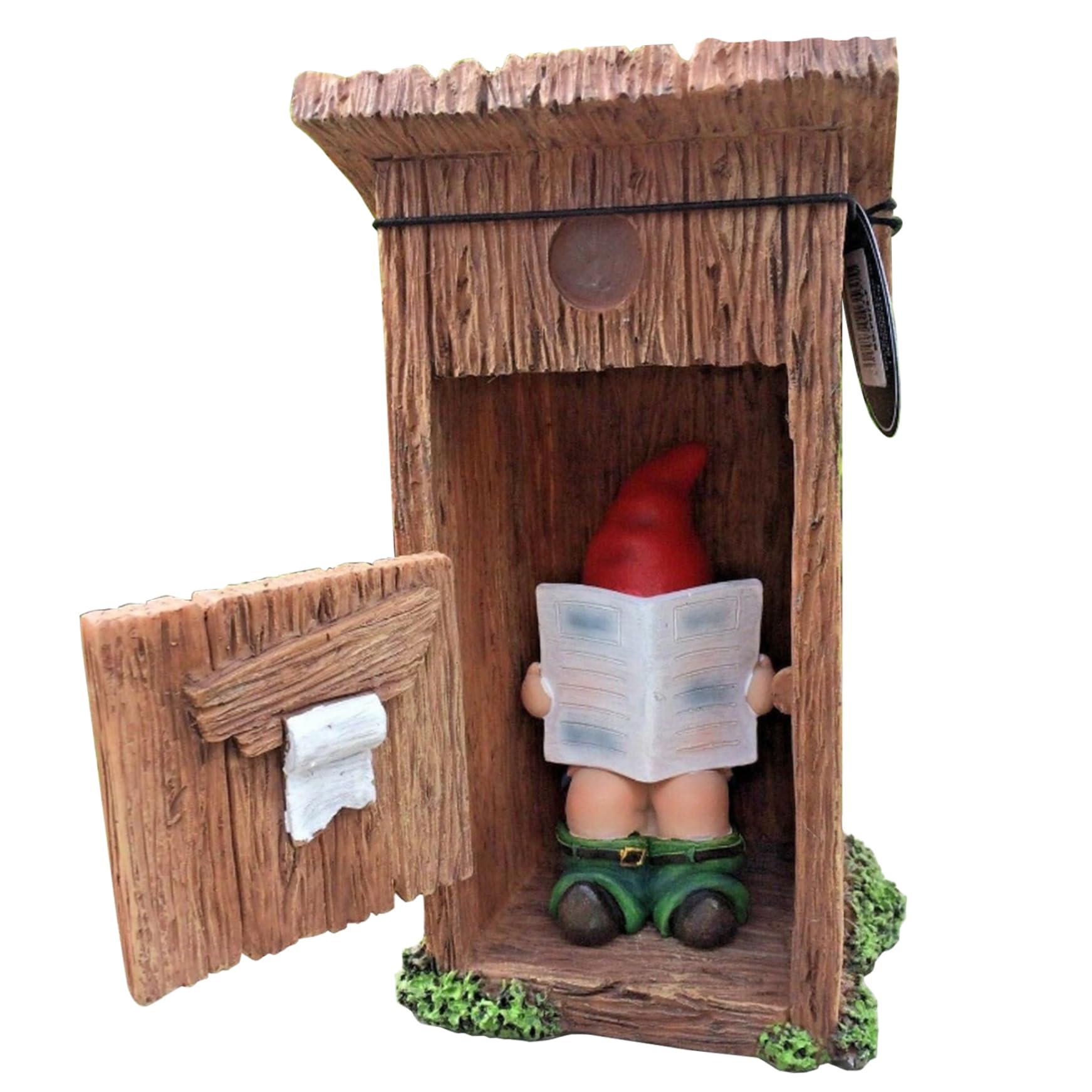 Monetais 1Pc Funny Gnomes Outdoor Garden Gnomes Inappropriate Naughty Resin Gnome Statue Reading Newspaper In Toilet Funny Gnome Desk Ornaments For Indoor Outdoor Lawn Yard Decor