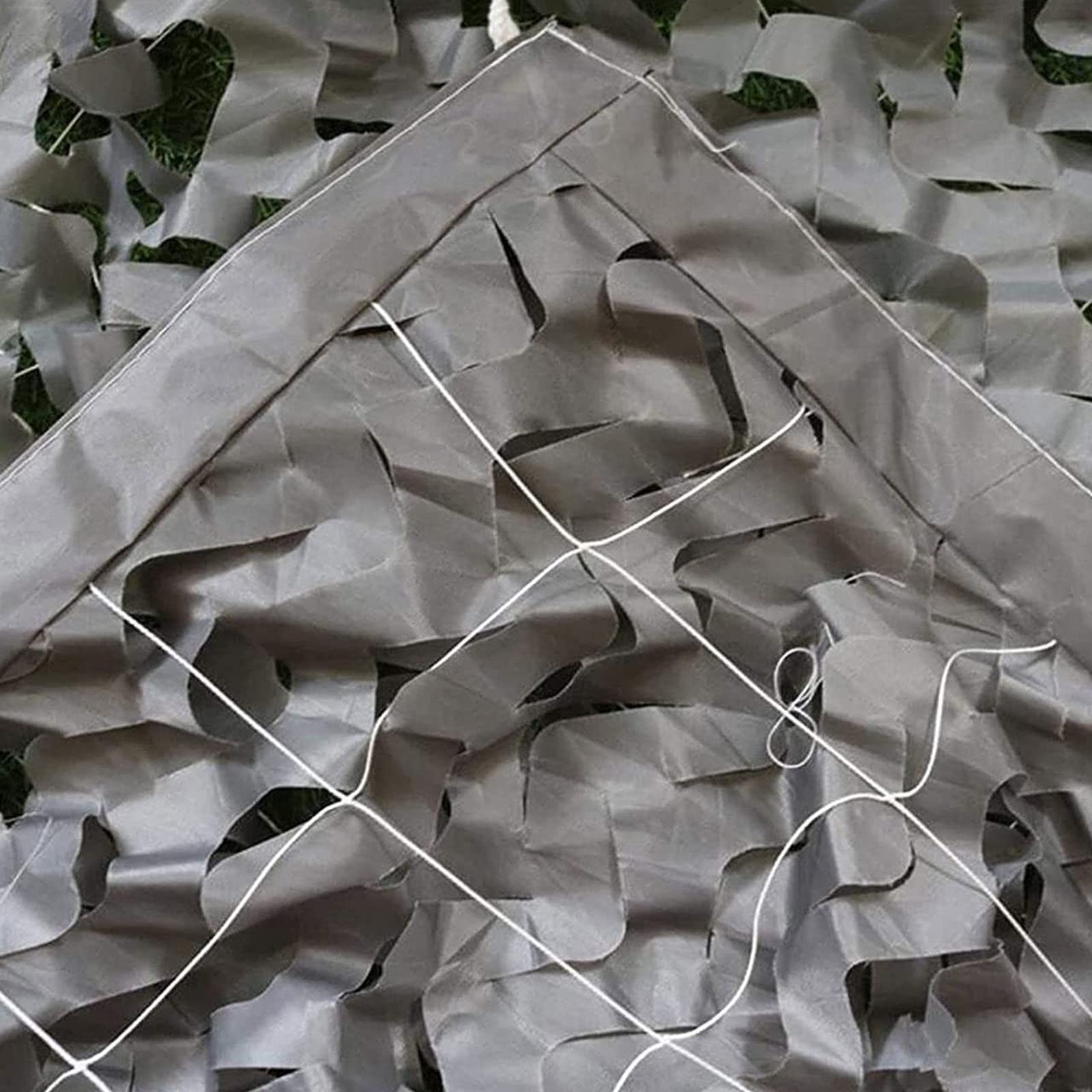 Camo Netting, 2x2/2x3/3x4/4x5/4x6/5x8m Grey Shade Net, Military Reinforced Camouflage Netting, Army Sunscreen Camouflage Net,grey-8x9/26.2 * 29.5ft