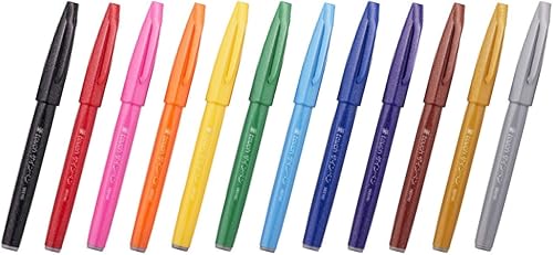 Miniatura 2 de Pentel SES15C-12 - Bolígrafos de punta estilo pincel juego de 12 colores