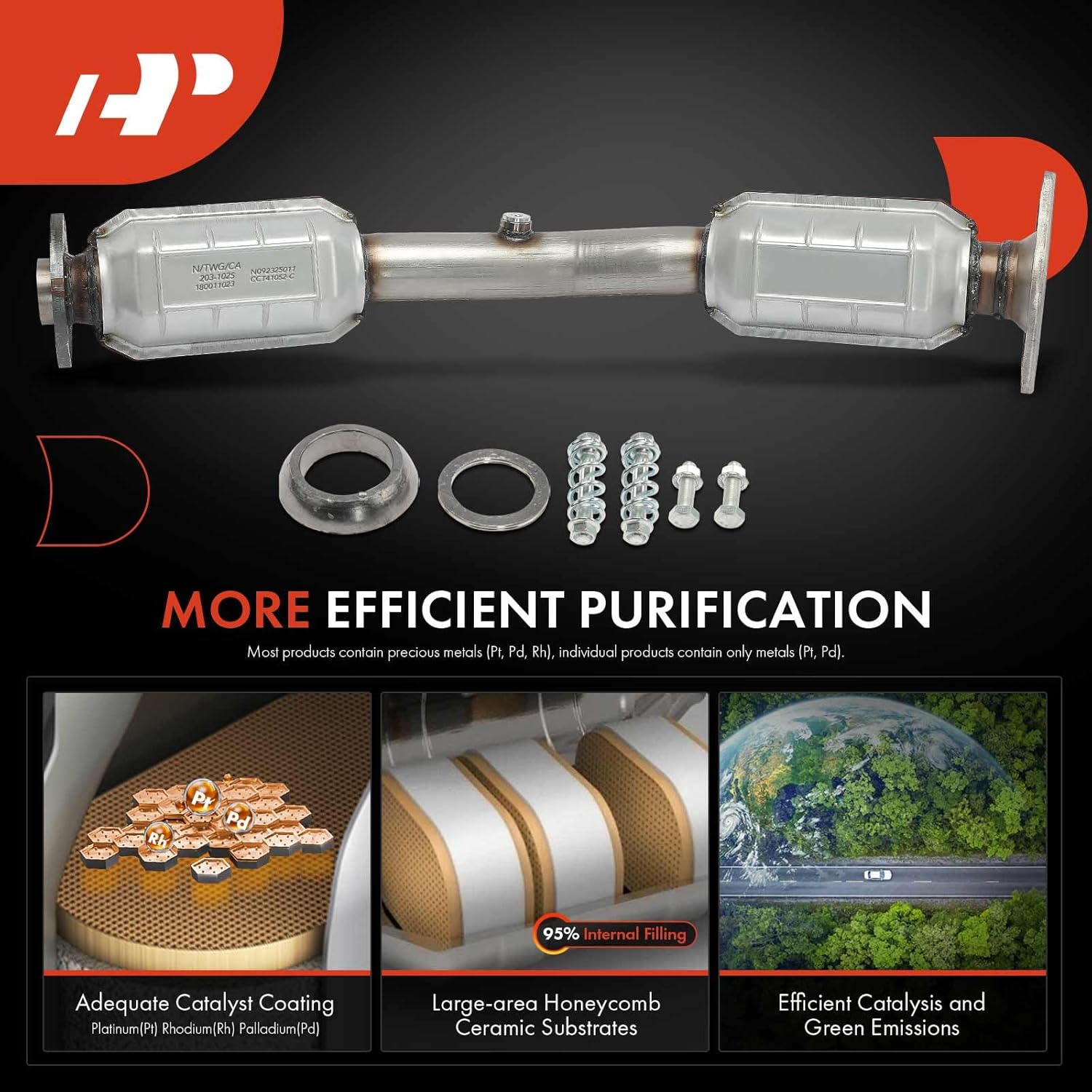 A-Premium Catalytic Converter Direct-Fit Compatible with Nissan Cube 2009-2014 1.8L, EPA Compliant