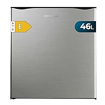 Cecotec Mini Frigoriferi – Frigorifero Minibar 46L GrandCooler 20000 SilentCompress Inox E. Altezza 48,7cm, Larghezza 48cm, Basso Consumo, Porta Reversibile, Inox