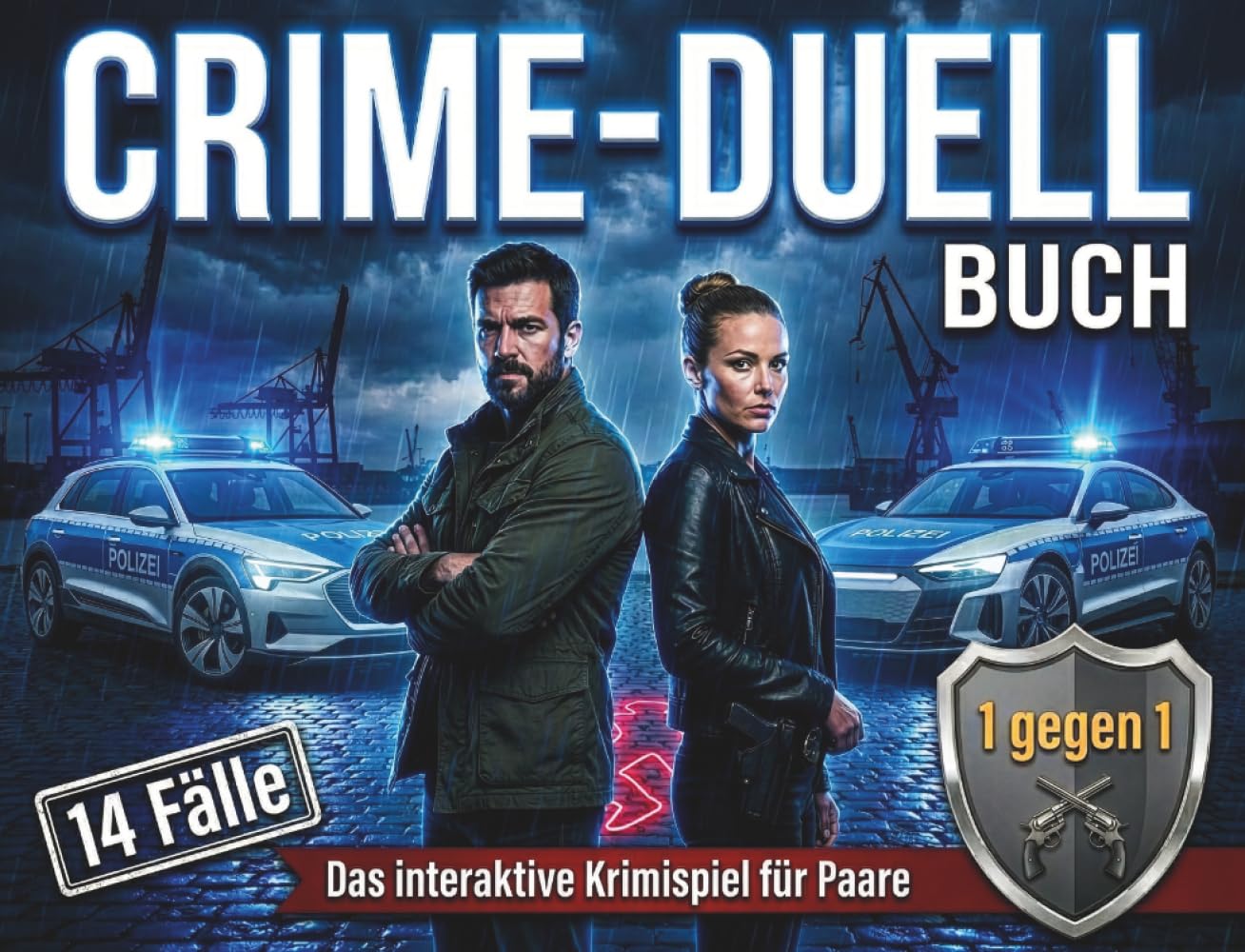 Crime-Duell Buch: Duellbuch für Paare | 1 gegen 1 Krimispiel für Erwachsene mit 14 intensiven Fällen | Spannendes Rätselbuch und Geschenke für Paare