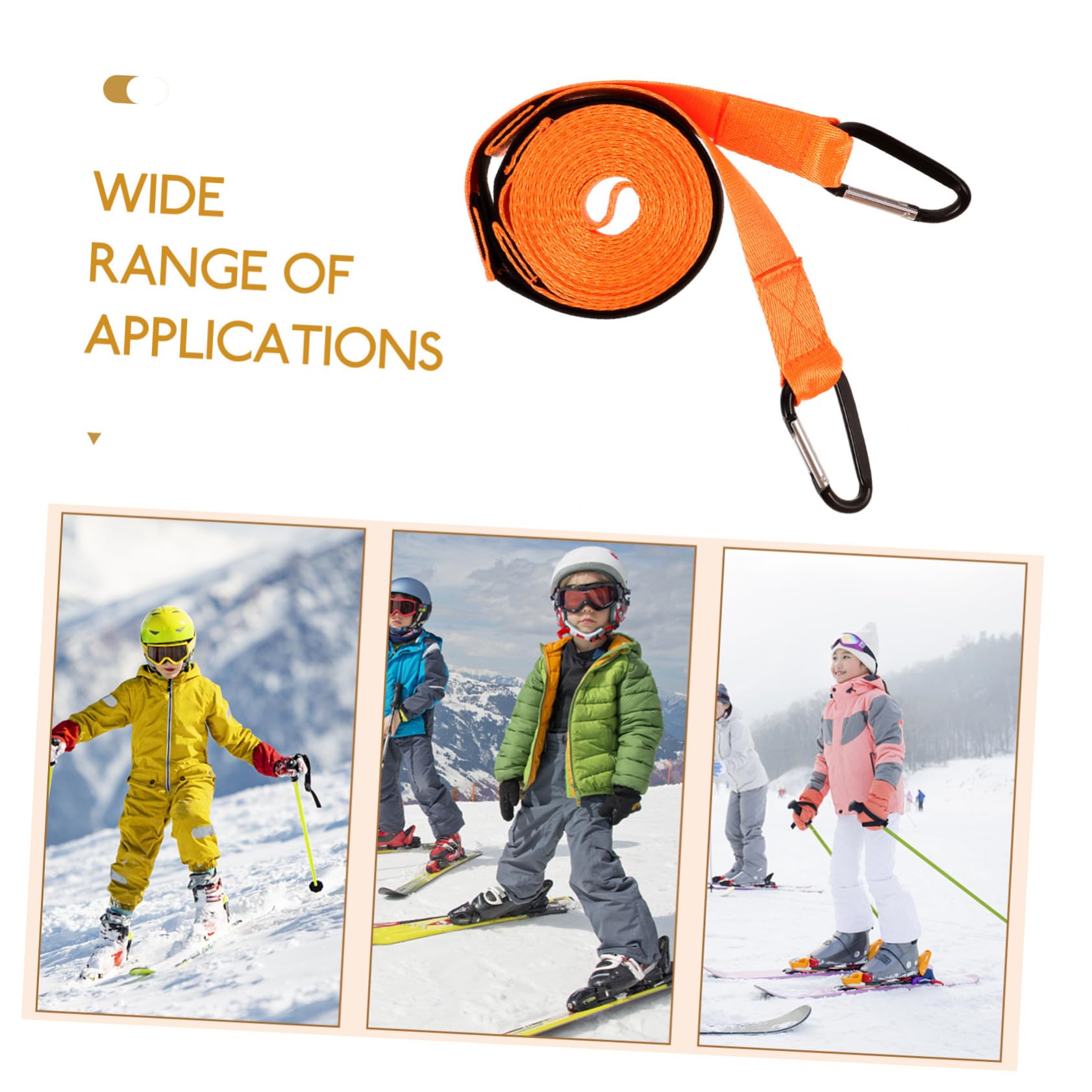 Abaodam Adjustable Skiing Harness Kids Ski Training Harness Skiing Traction Strap Children Ski Strap