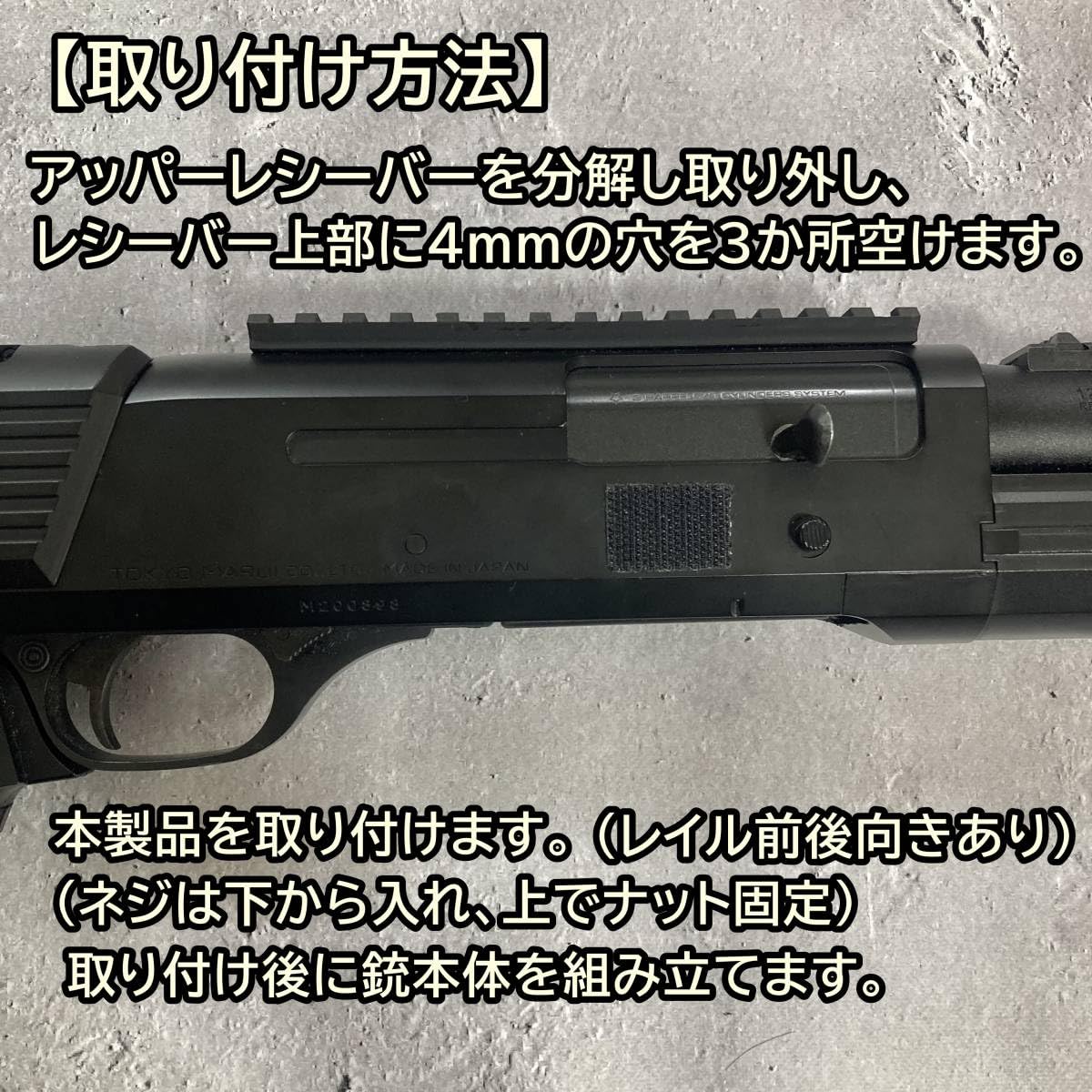 東京マルイ M3ショーティー マウントベース&ストックカスタム 東京マルイ M3ショーティ スーパー90 マウントベースEX＆