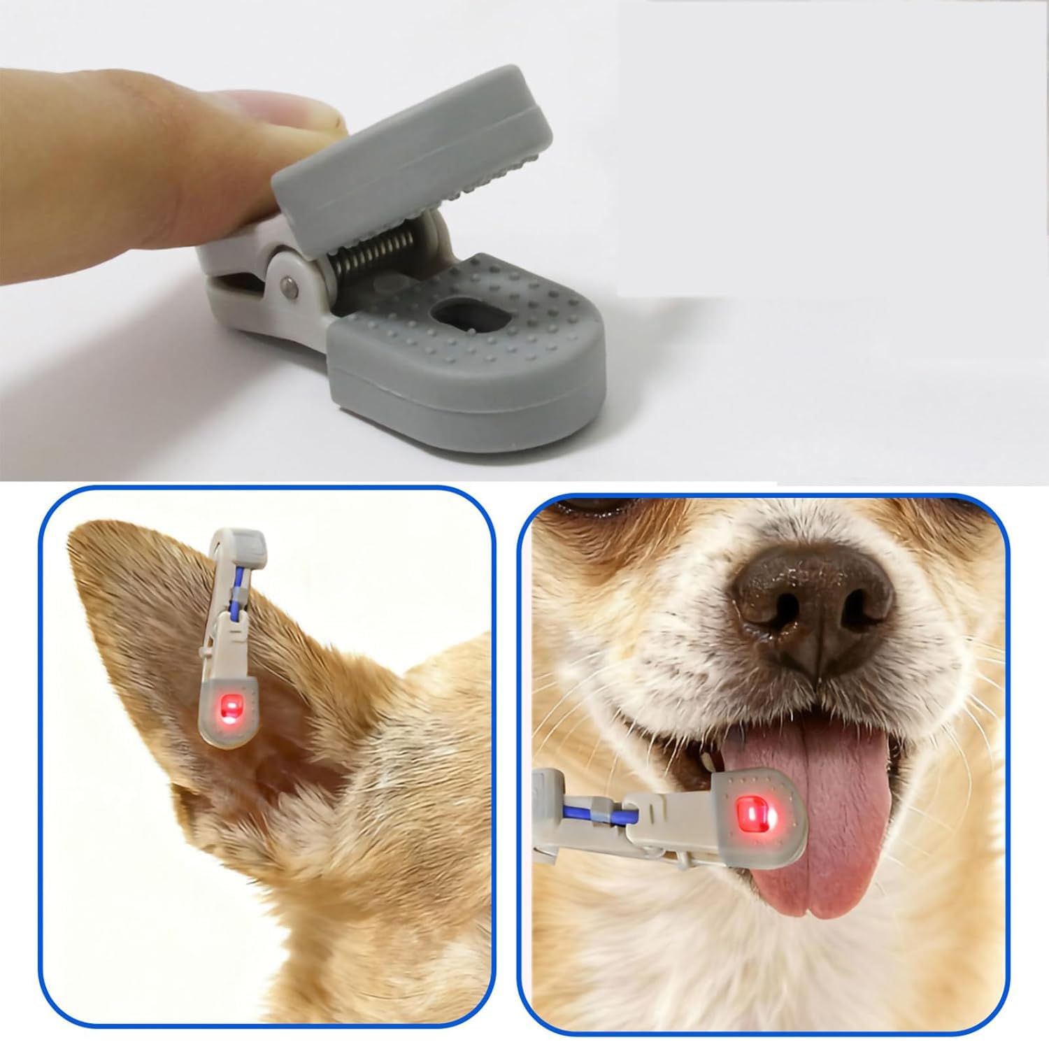 Tragbares Veterinär-Pulsoximeter, Sauerstoffmonitor Für Tiere, SpO2/Pulsfrequenzmonitor Mit Ohr-Zungen-Sensor, 2,8-Zoll-LCD-Bildschirm, Für Katzen, Hunde, Haustierkrankenhaus