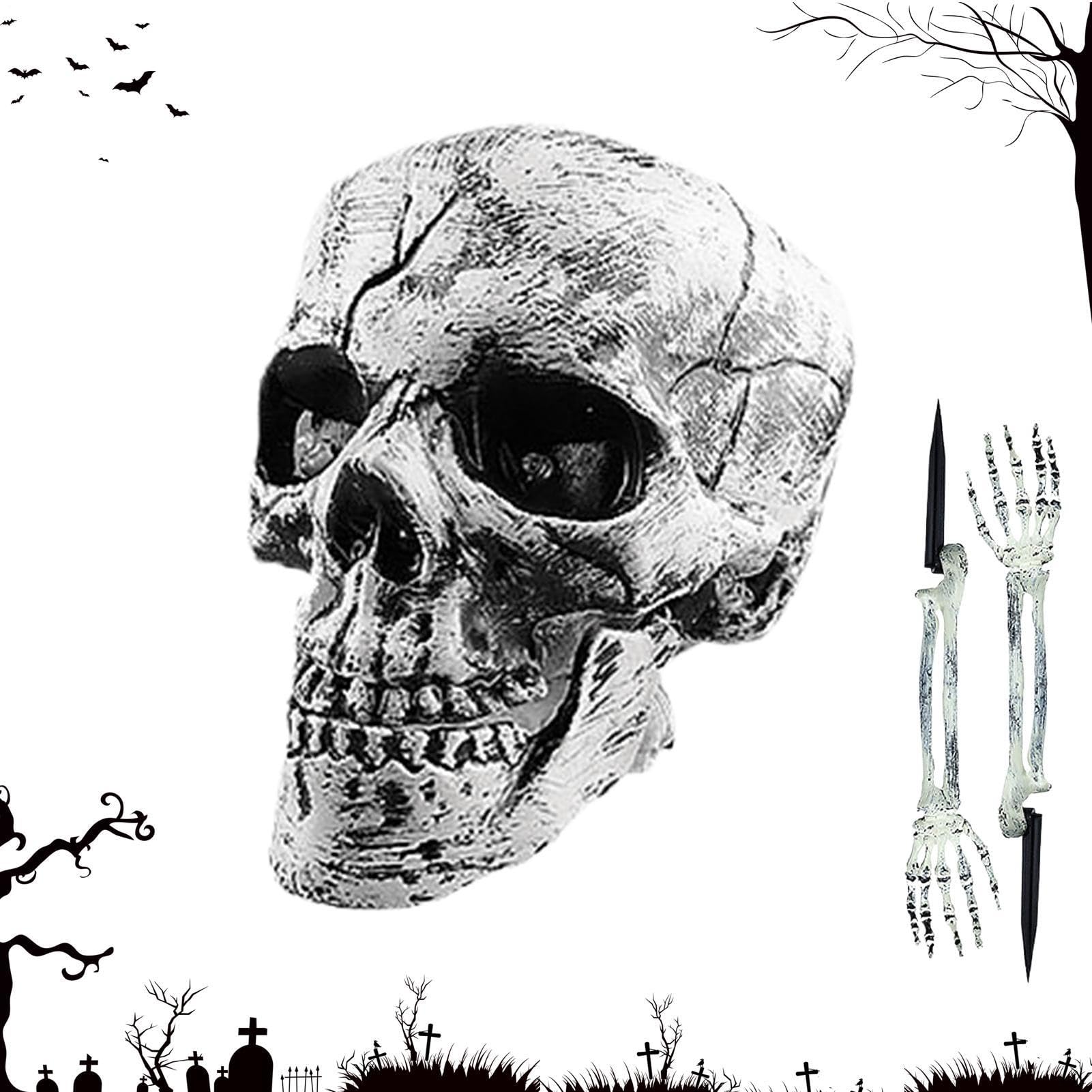 Mains squelettiques Halloween pour créer un cimetière effrayant dans le jardin