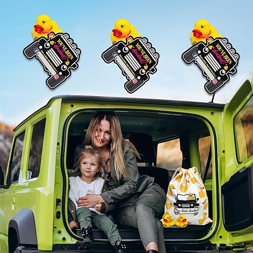 Miniatura 27 de LANBAIHE You've Been Ducked Bolsa de goma con cordón de pato Bolsa de pato de pato Bolsa de pato de goma reutilizable 13 x 10 pulgadas