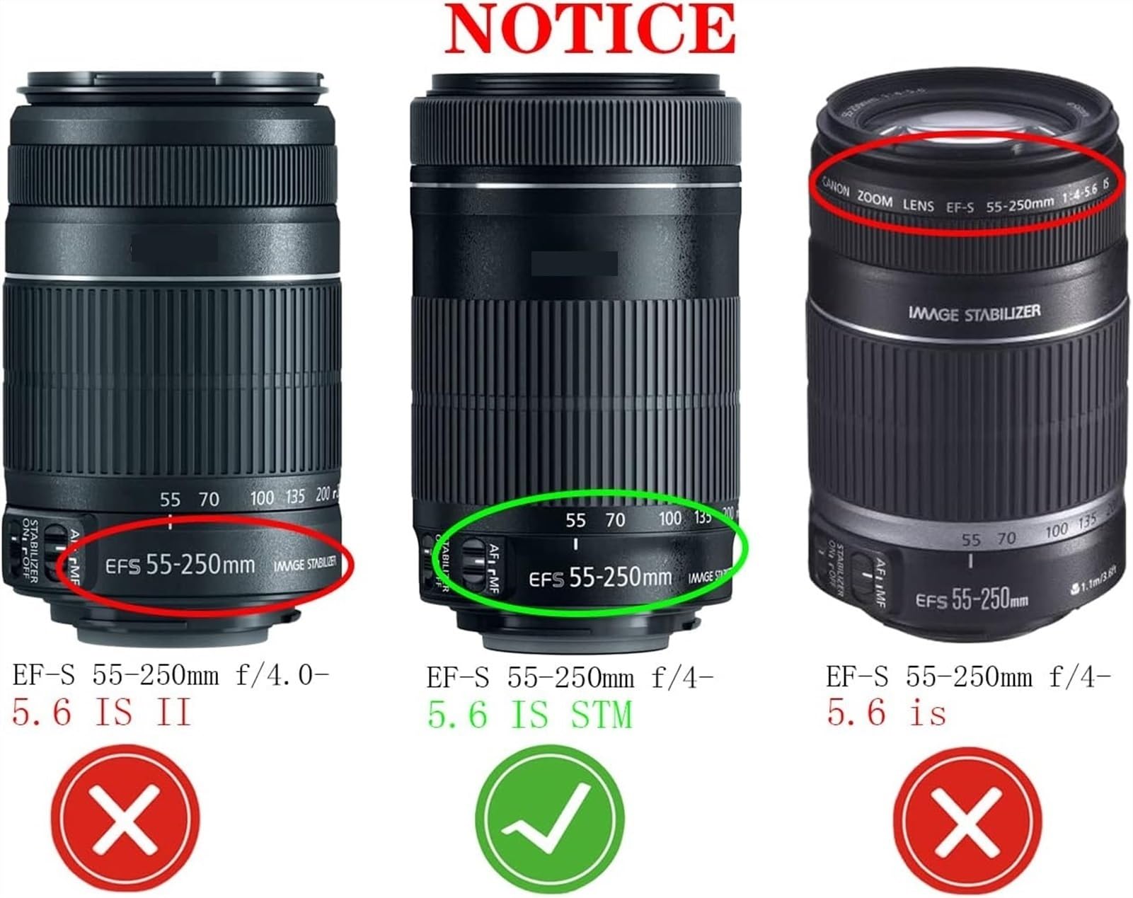 Amazon.com: EKsma ET-63 Lens Hood Shade for Canon EF-S 55-250mm f