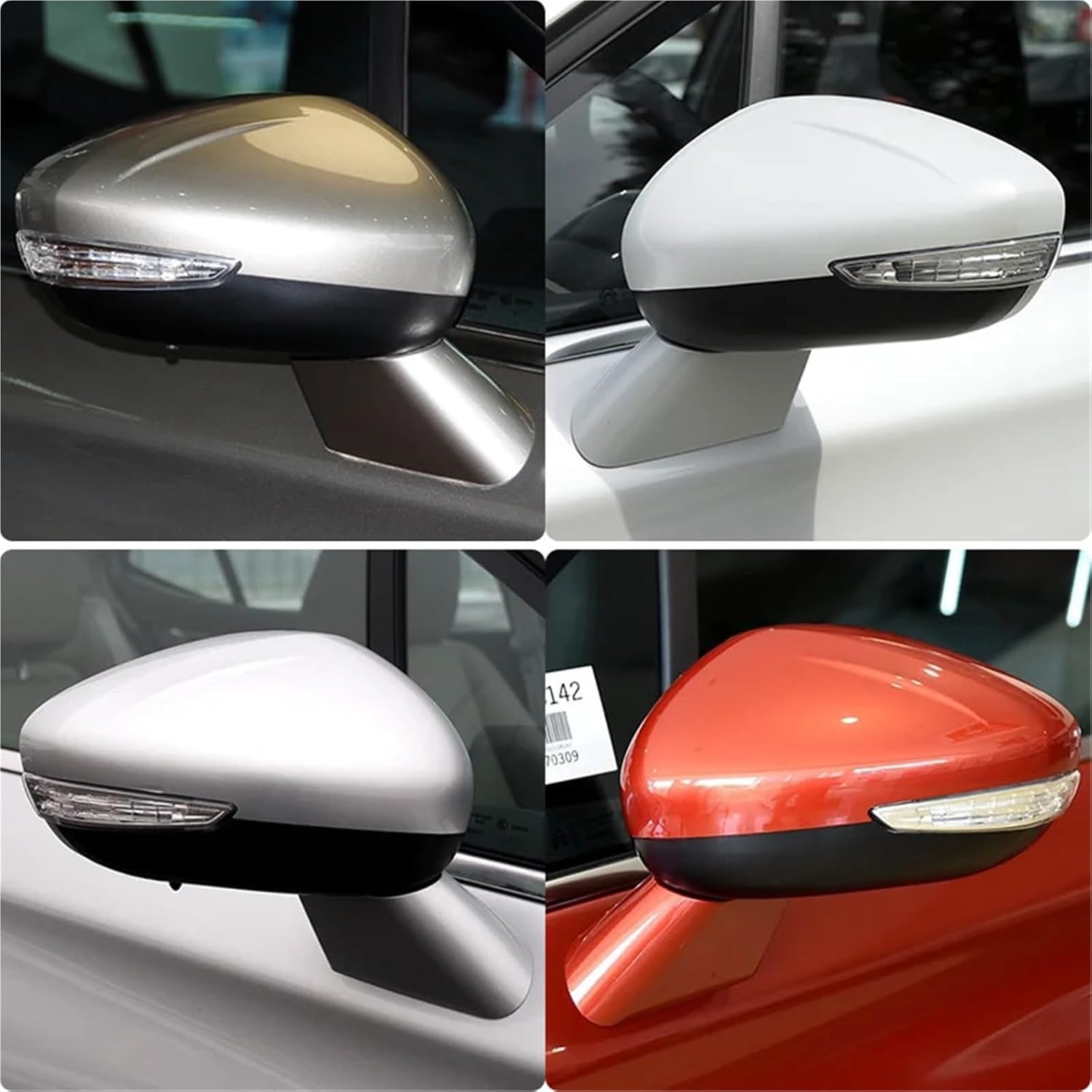 Compatible For Citroen C4 II 2010 11 12 13 2014 2015 2016 Car Outside Exterior Rearview Mirror Mirror Outer Side Mirror Assembly(Electric Right A) (Manual Left D)