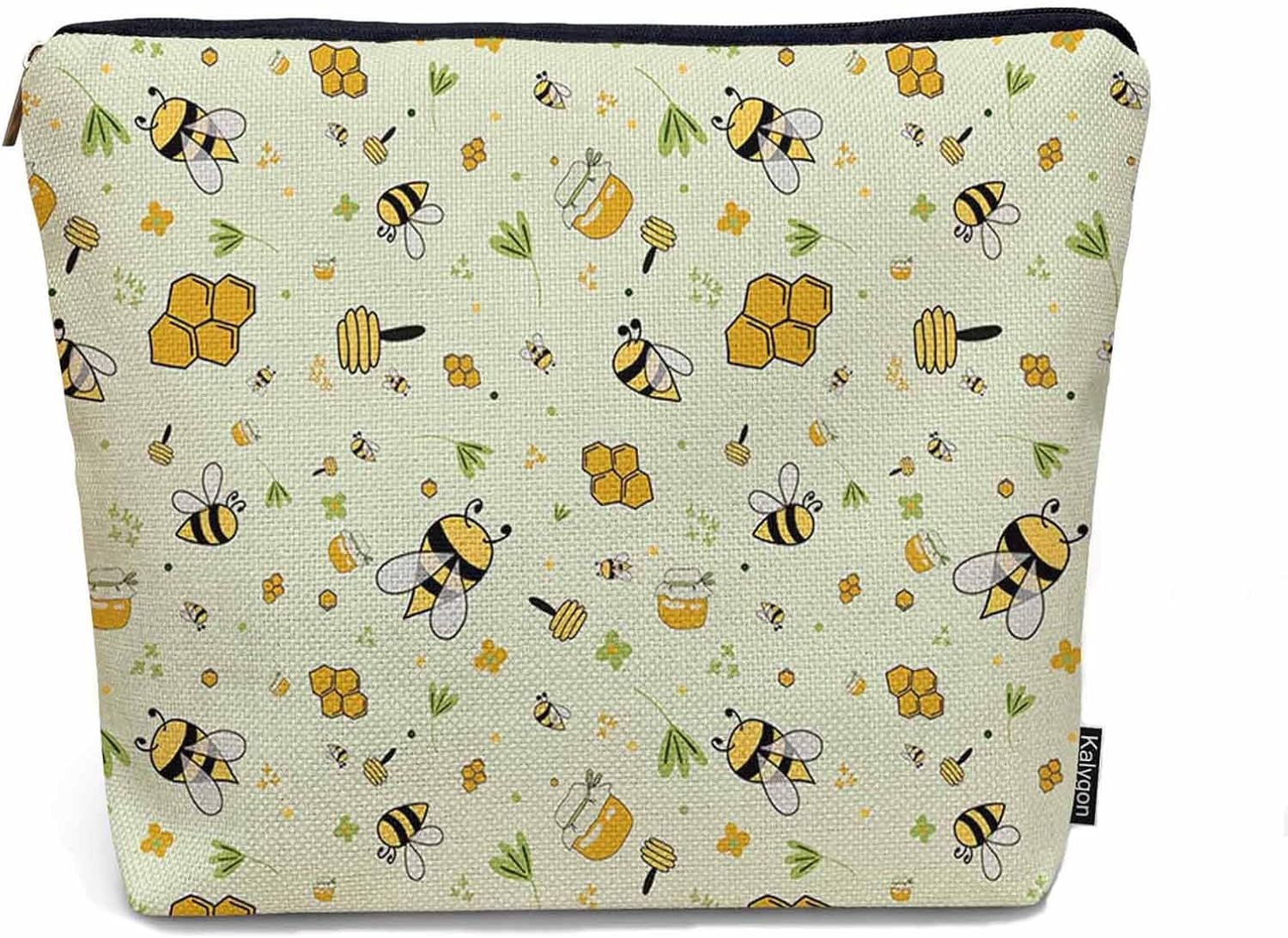Honey Bee Cosmetic Bags For Women, Cute Honey Bees Honeycomb Yellow Roomy Makeup Bag Toiletry Bag Accessories Organizer Storage Bags Makeup Pouch For Travel Business Gym Camping Bathroom Honey Bee Cosmetic Bags For Women, Cute Honey Bees Honeycomb Yellow Roomy Makeup Bag Toiletry Bag Accessories Organizer Storage Bags Makeup Pouch For Travel Business Gym Camping Bathroom