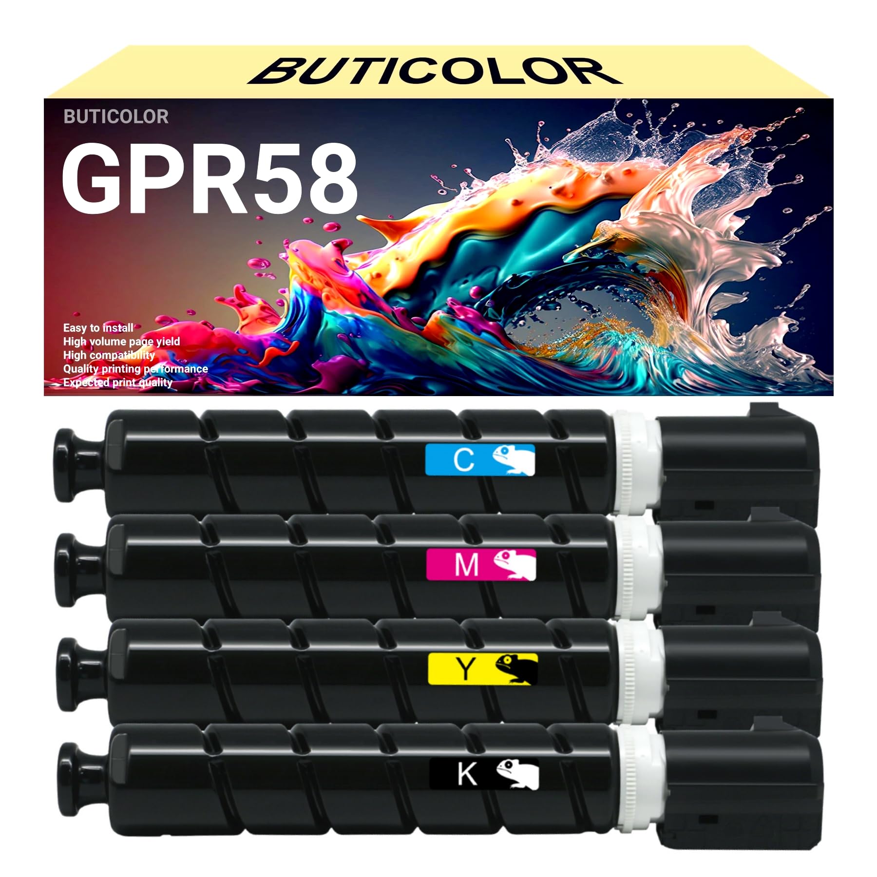 Amazon.co.jp: BUTICOLOR GPR58/GPR-58 再生トナーカートリッジ Canon