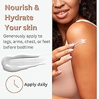 Vista 3 de Crema de magnesio para dolor de cabeza, migrañas, dolor muscular, alivio de calambres con manteca de karité, aceite de coco, aloe, vitamina E, crema