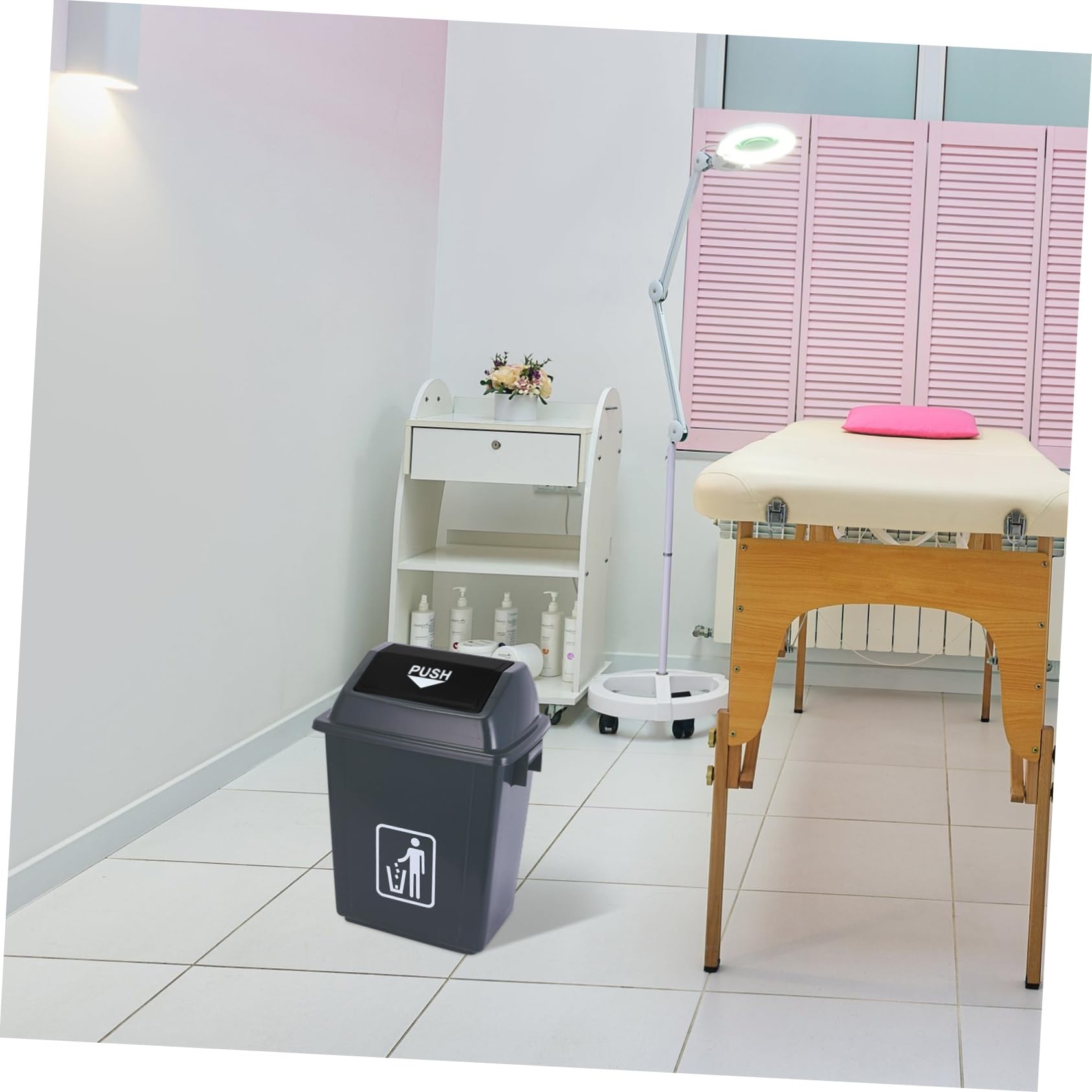 ABOOFAN Large Garbage Can Cover Plastic Waste Bin Lid Replacement for Outdoor Use Essential Accessory for Maintaining Sanitation and Containing Odors