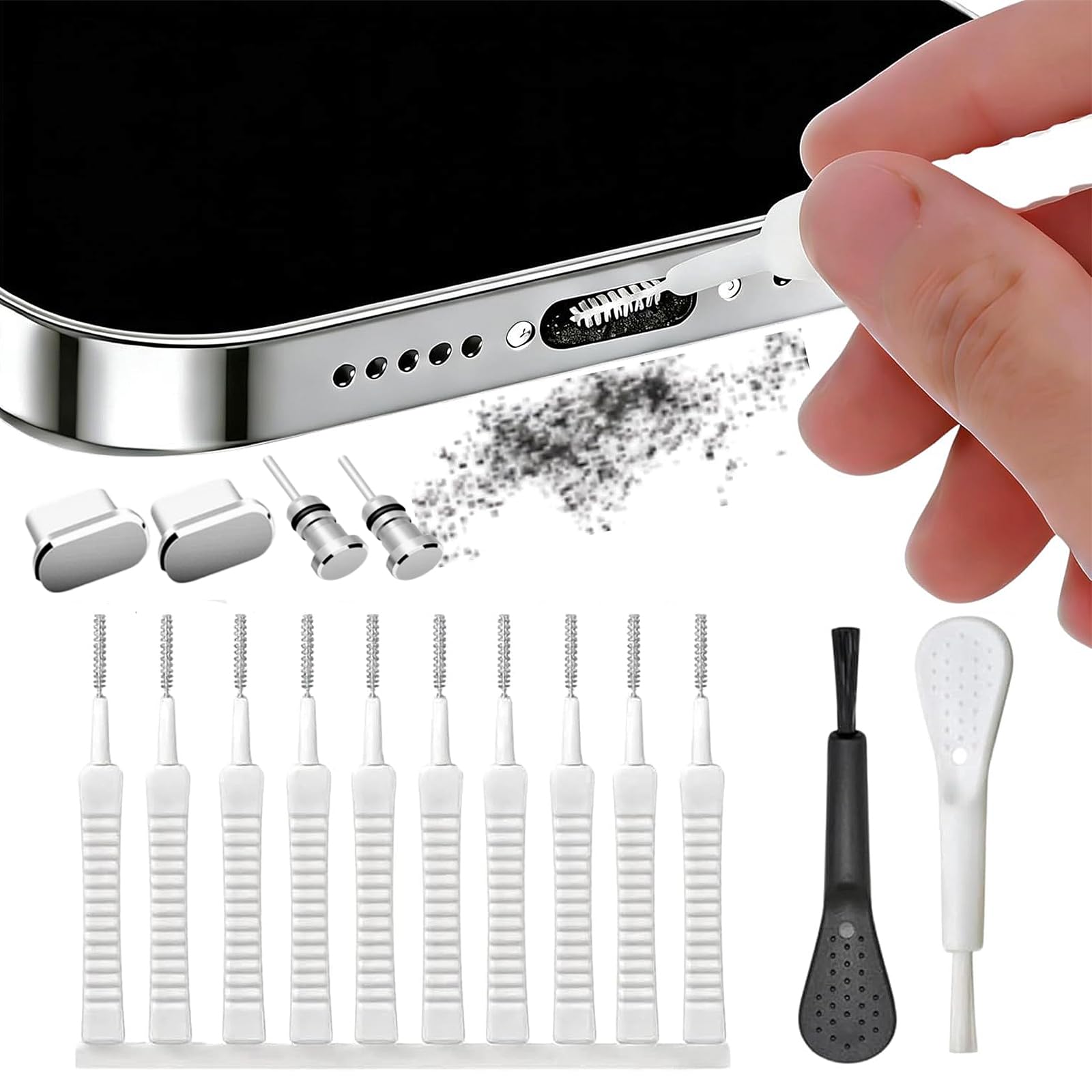 携帯電話クリーニングキット 16点セット スマホクリーナー 2個 タイプc キャ…