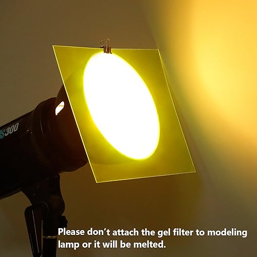 Miniatura 3 de Paquete de 12 filtros de gel de iluminación de corrección de color transparente de 8.5 x 11.7 pulgadas para linterna estroboscópica de estudio