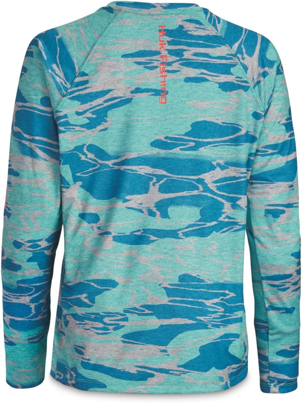 HUK Women's Pursuit Patterned Crew Long Sleeve Shirt