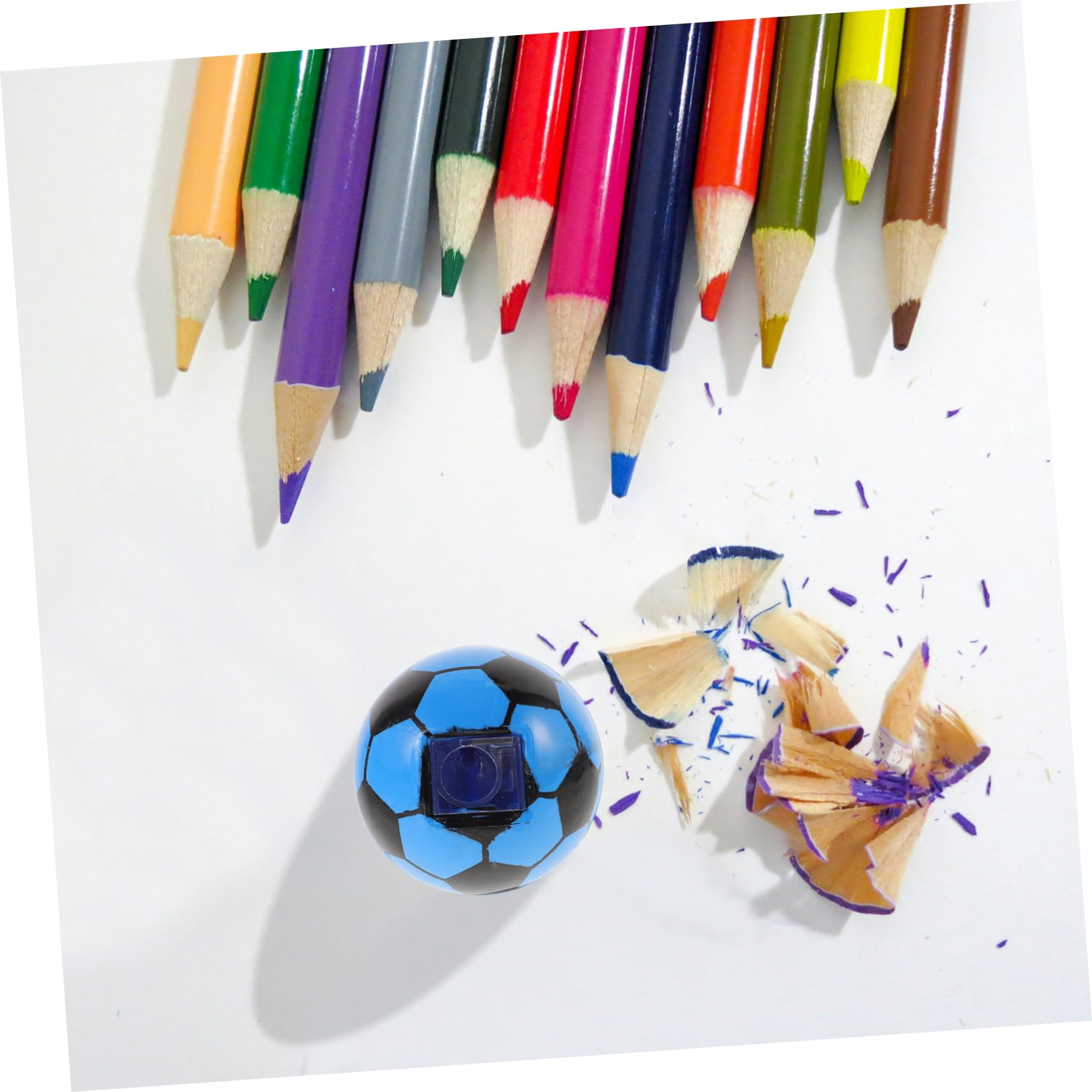 DOITOOL 4 Sätze Fußball Bleistiftspitzer Handspitzer Für Studenten Büroaccessoires Effektives Schärfen Schreibutensil Für Schule Und Büro 20 Stück * 4