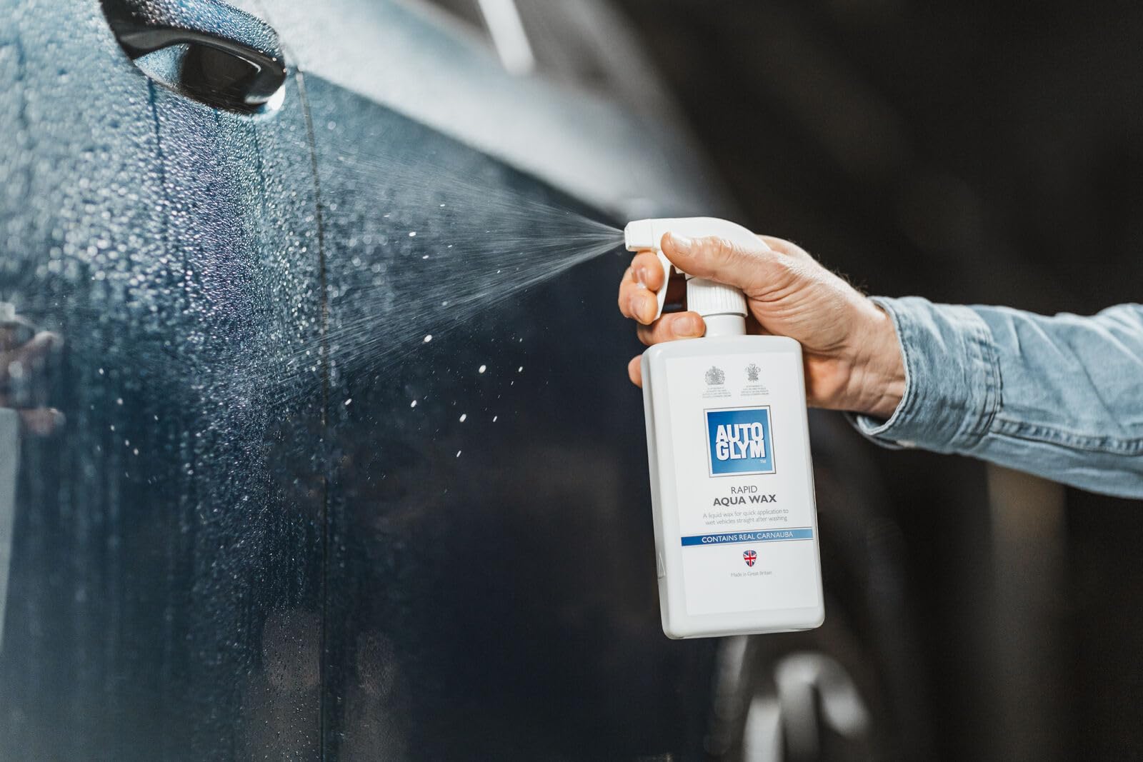 Autoglym Rapid Aqua Wax, 500ml – Cera liquida per auto per proteggere tutte le superfici esterne, inclusi vernice, gomma e vetri