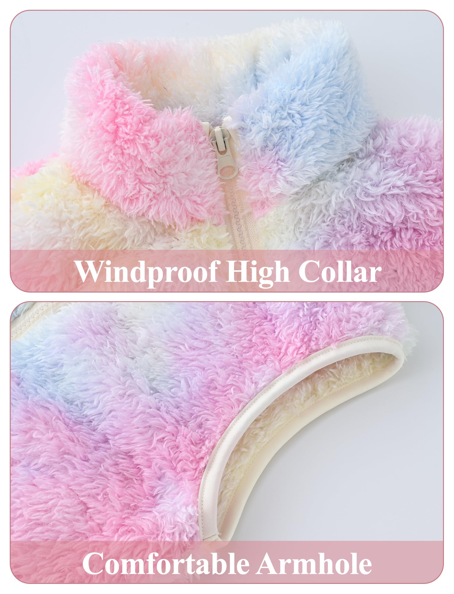 Happy Cherry Fleece Weste Kinder Fleece-weste Flauschig Jungen Mädchen Outdoor Softshell Warm Herbst Winter