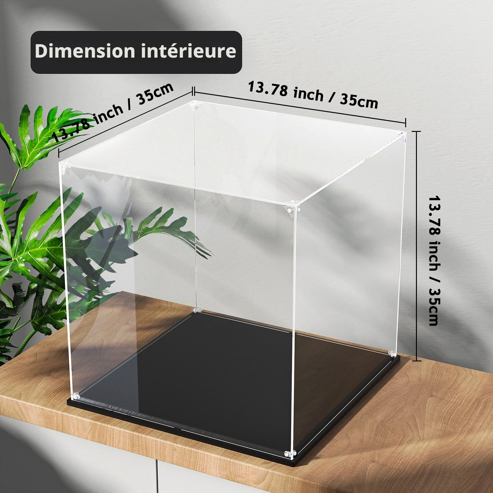 Vitrine Acrylique pour Collection Anti Poussière Transparente