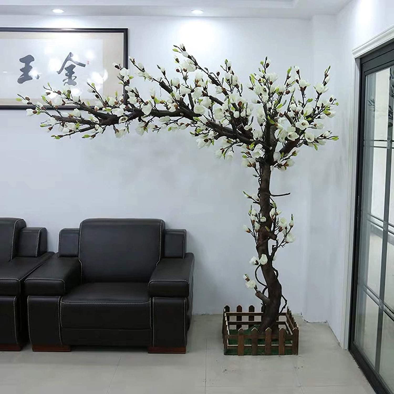 albero artificiale interno Albero Di Magnolia Artificiale Decorazione For Interni Albero, Pianta Finta Finestra Decorazione Di Nozze Interni Esterni Home Office Decorazioni For Feste Pianta Artificial