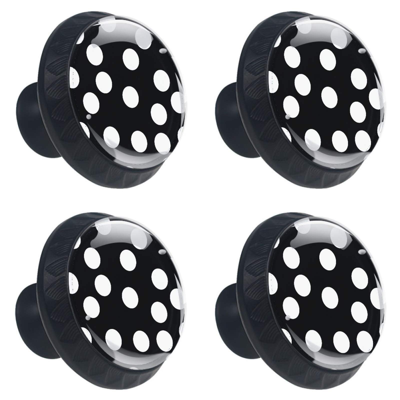 Boutons ronds en verre 30mm lot de 4 poignées transparentes pour relooker vos meubles de cuisine