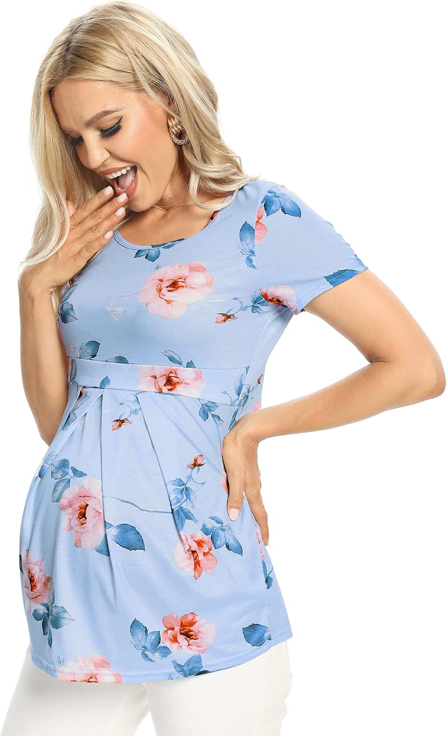Buy GLAMIX Women's Maternity Tops Short 
