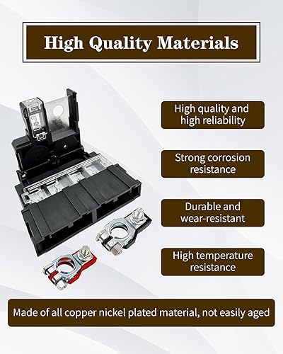 Miniatura 3 de Fusible de batería 24380-79913 y abrazadera de terminal de batería positiva 24340-7F000, compatible con Nissan 350Z 2003-2009 NV200 2013-2022,
