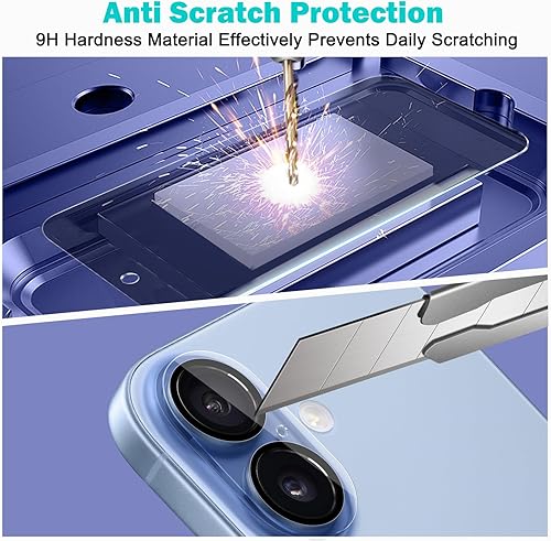 Miniatura 126 de PEHAEL Paquete de 2+2 protectores de pantalla de privacidad para iPhone 13 Pro con protector de lente de cámara, cobertura completa, película