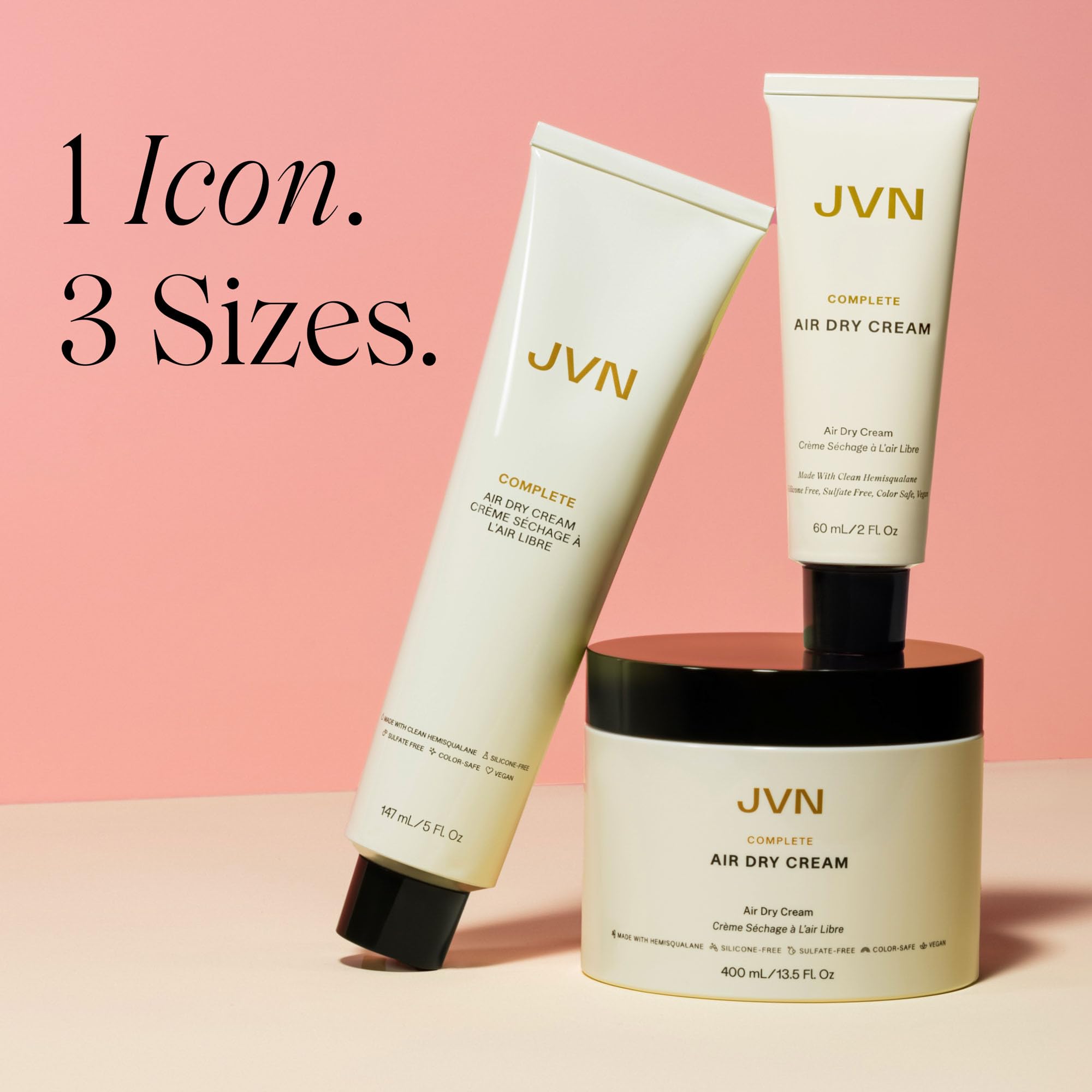 JVN No Heat Complete Air Dry Cream for Natural Hair Texture