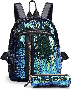 black glitter mini backpack