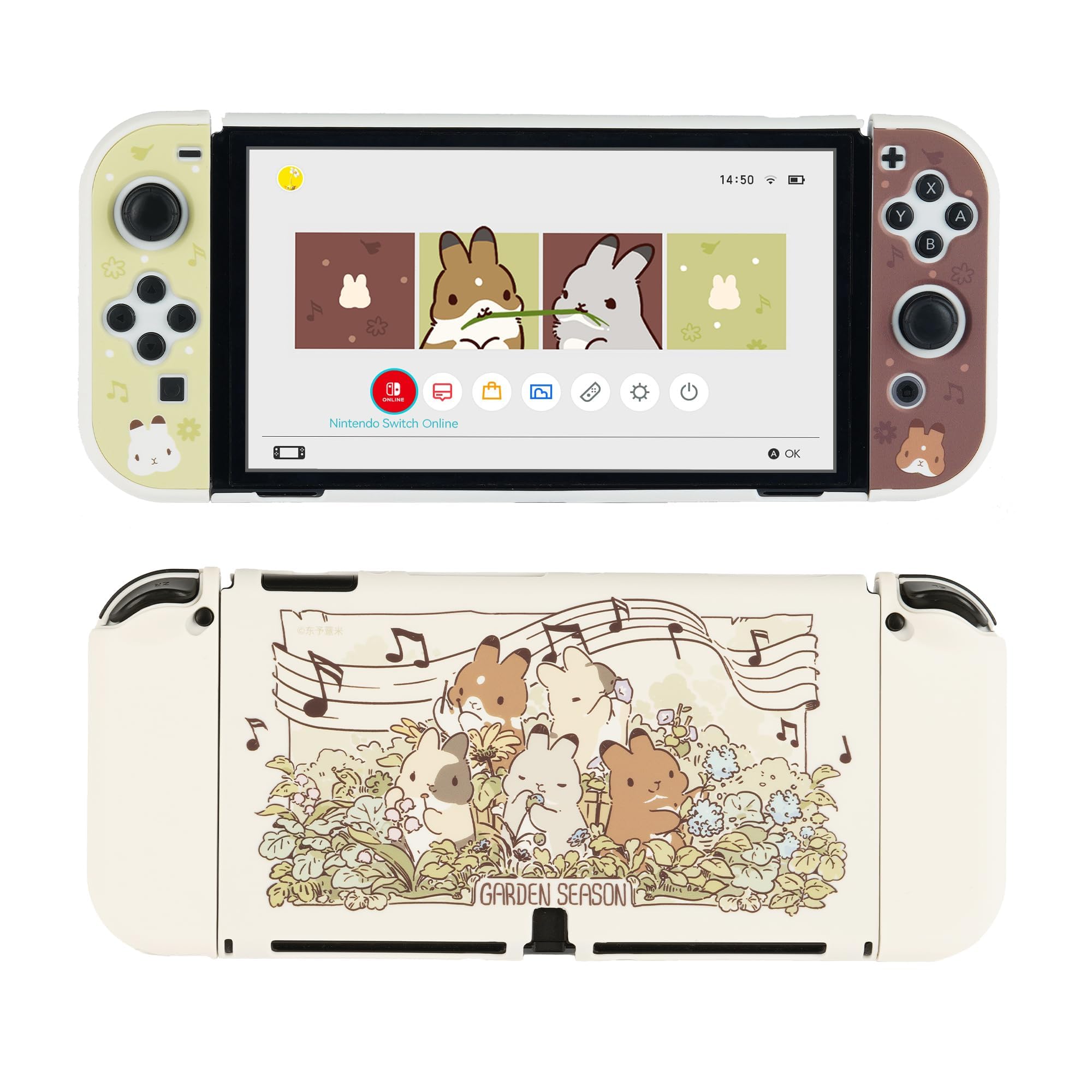 GeekShare Cover protettiva compatibile con Switch OLED e - Cover rigida per PC, compatibile con Switch