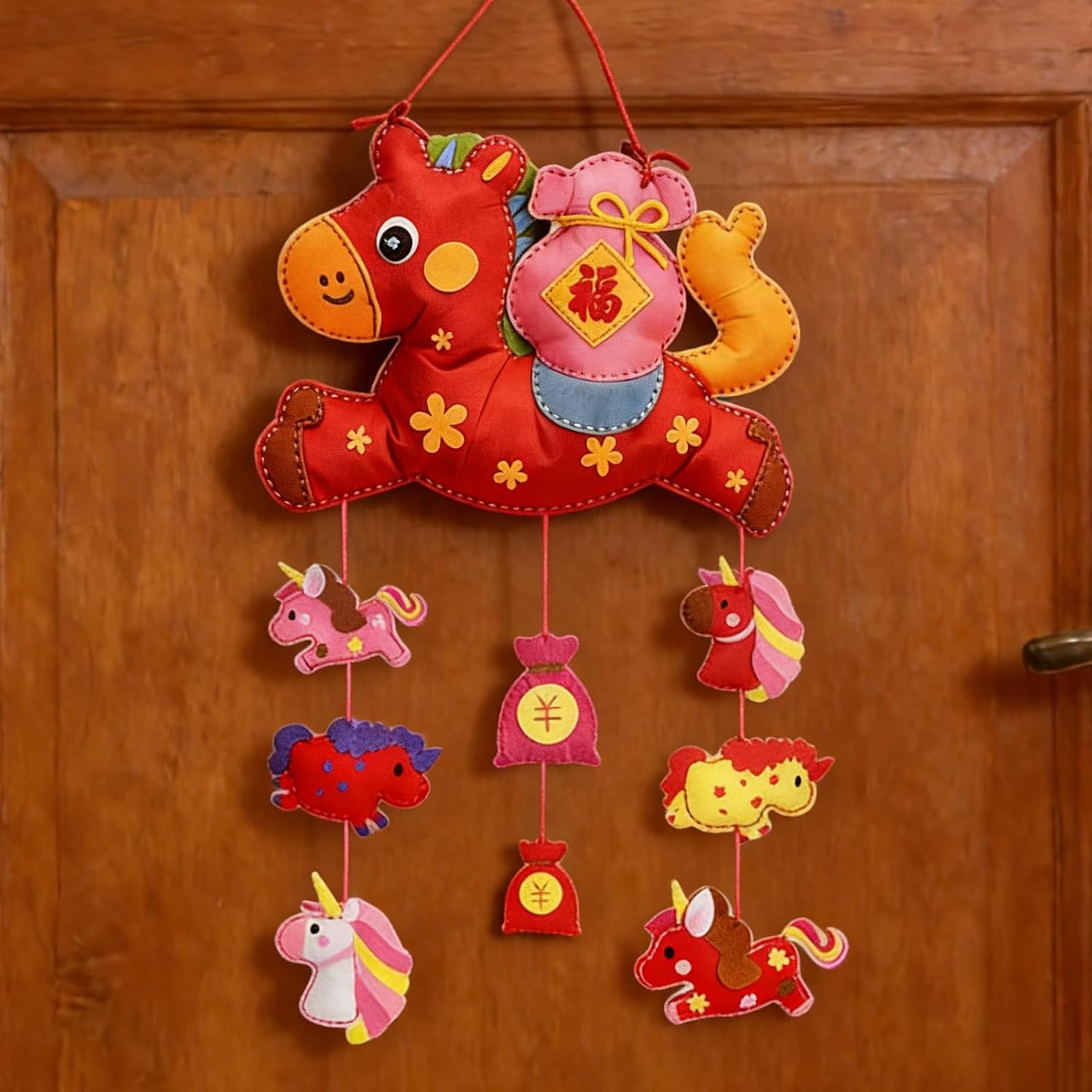 Sewing Needle Kit,Interactive Educational Horse Theme Craft | Kids Hand Sewing Kits | for Children Boy Daily Entertainment Birthday New Year Holiday Indoor