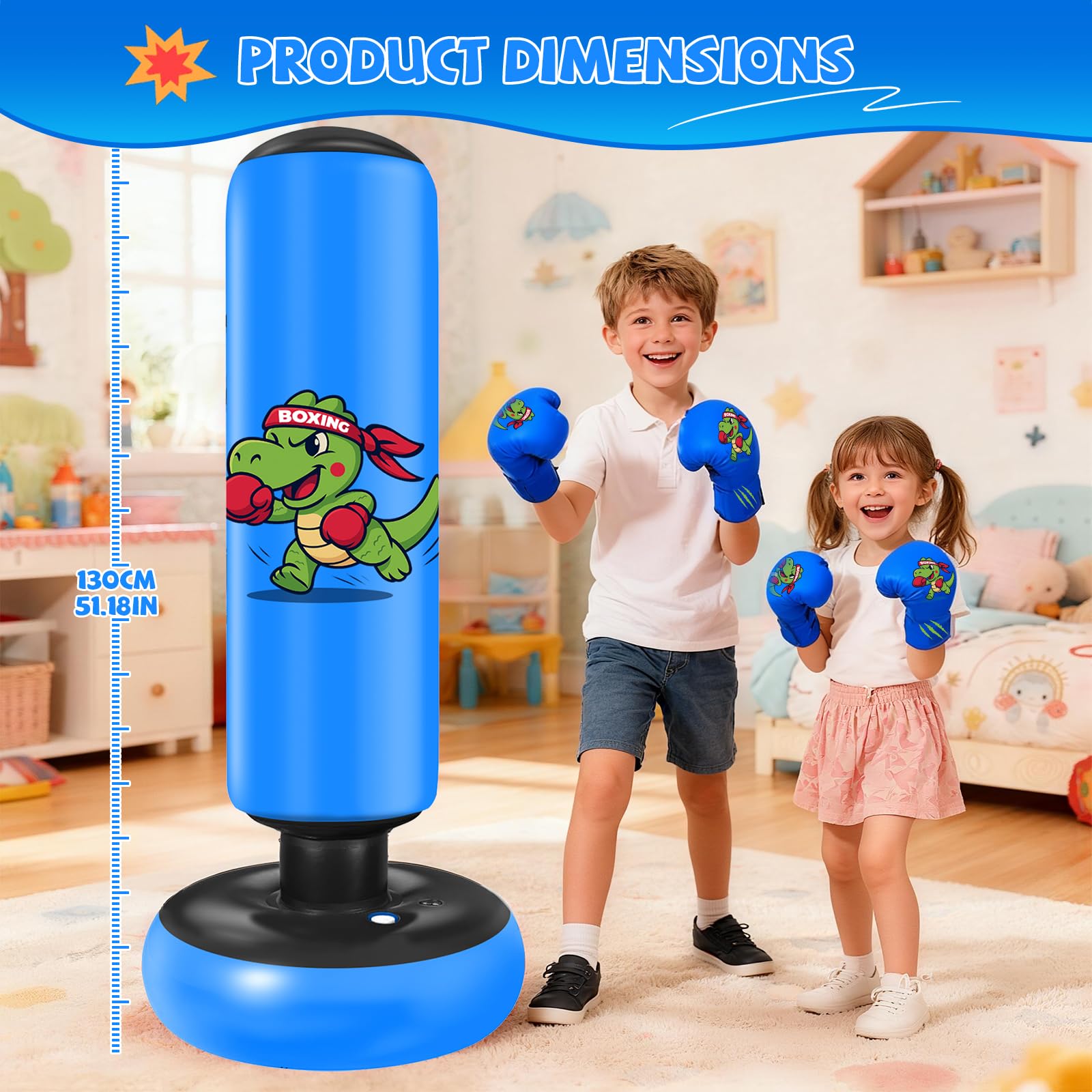 Set Boxe per Bambini con Sacco e Guantoni