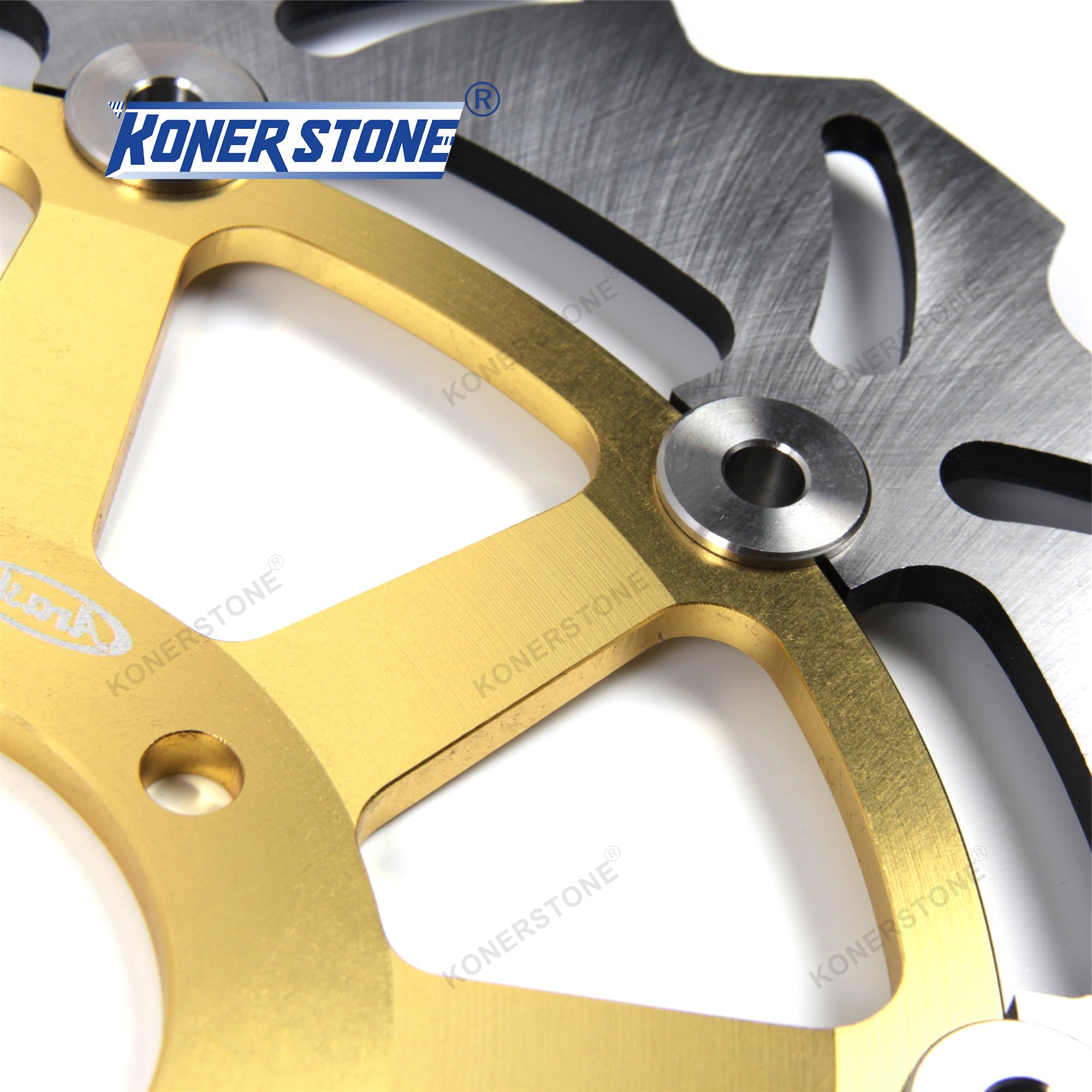 Dischi freno anteriori per Yamaha TDM 850 1991-2001/TRX 850 1995-2000/FJ1200 1988-1991 ABS 1991 Dischi di Ricambio Accessori Moto TDM850 TRX850 FJ 1200 Oro 1989