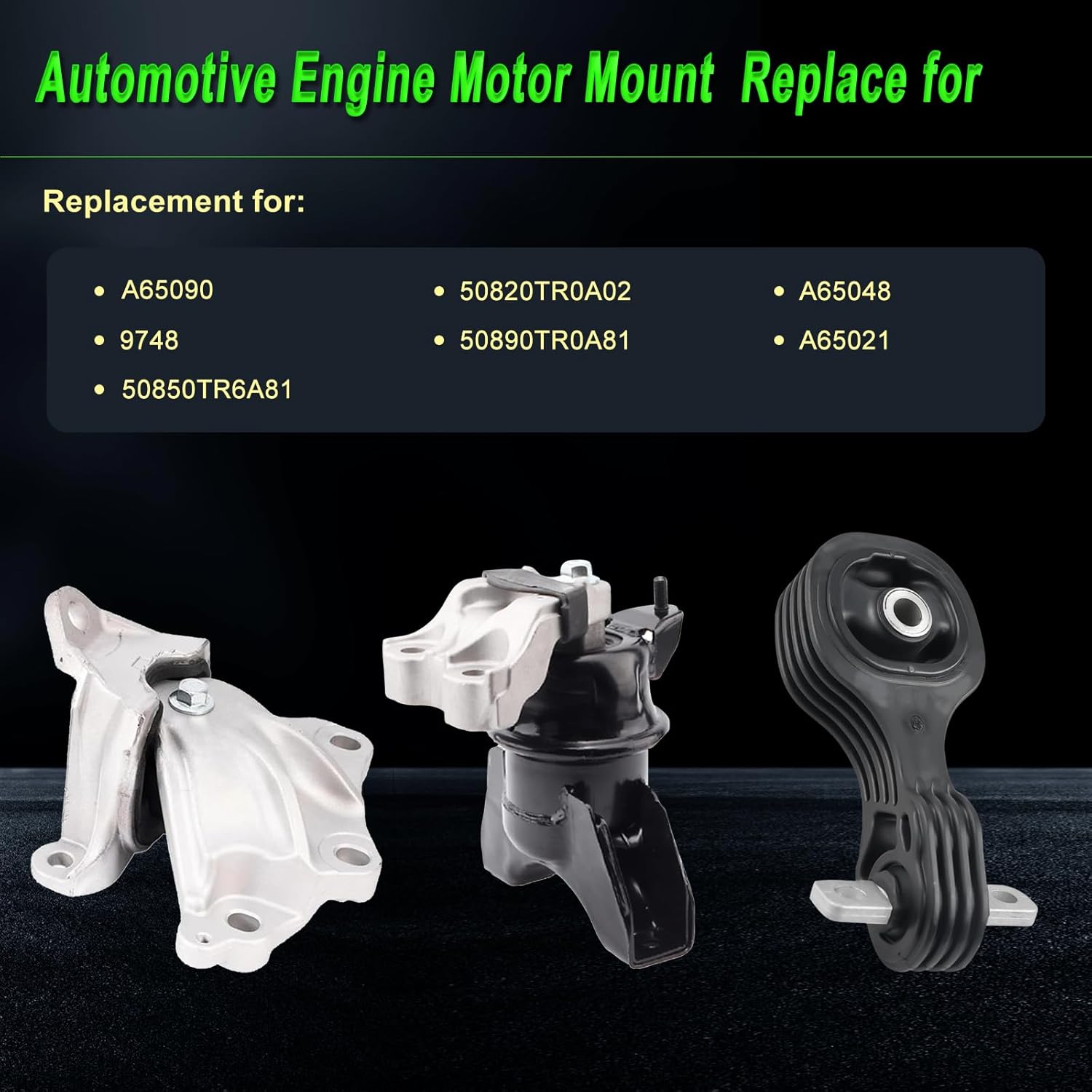 Engine Motor Mount Compatible with 2012-2015 Civic 1.8L Sedan-Manual Trans,Replacement for A65090 A65048 A65021