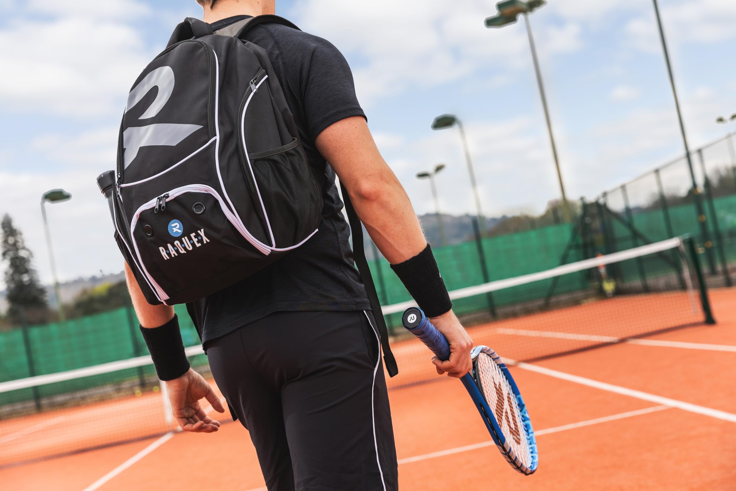 Scomparto Scarpe Ventilato Zaino Sportivo Raquex Per Racchette