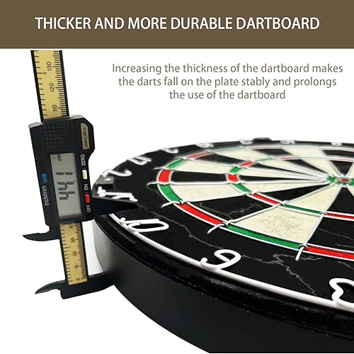 Miniatura 4 de Juego de tablero de dardos de cerdas, tablero de dardos profesional de 18 pulgadas con punta de acero, juego de dardos para exteriores, tablero de