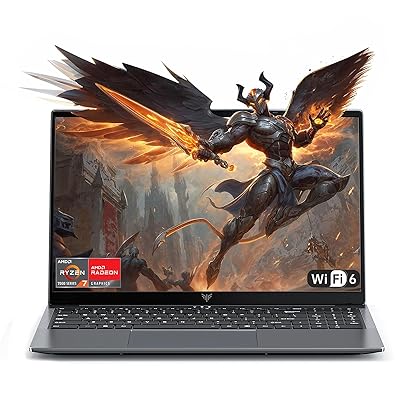 Gaming Laptop, Laptop with AMD Ryzen 3 4300U(Up to 3.7GHz), 16GB DDR4 512GB SSD Laptop Computer, 16.0inch Windοws 11 Laptop, 1920P FHD Display, WiFi 6, USB3.2, Type_C