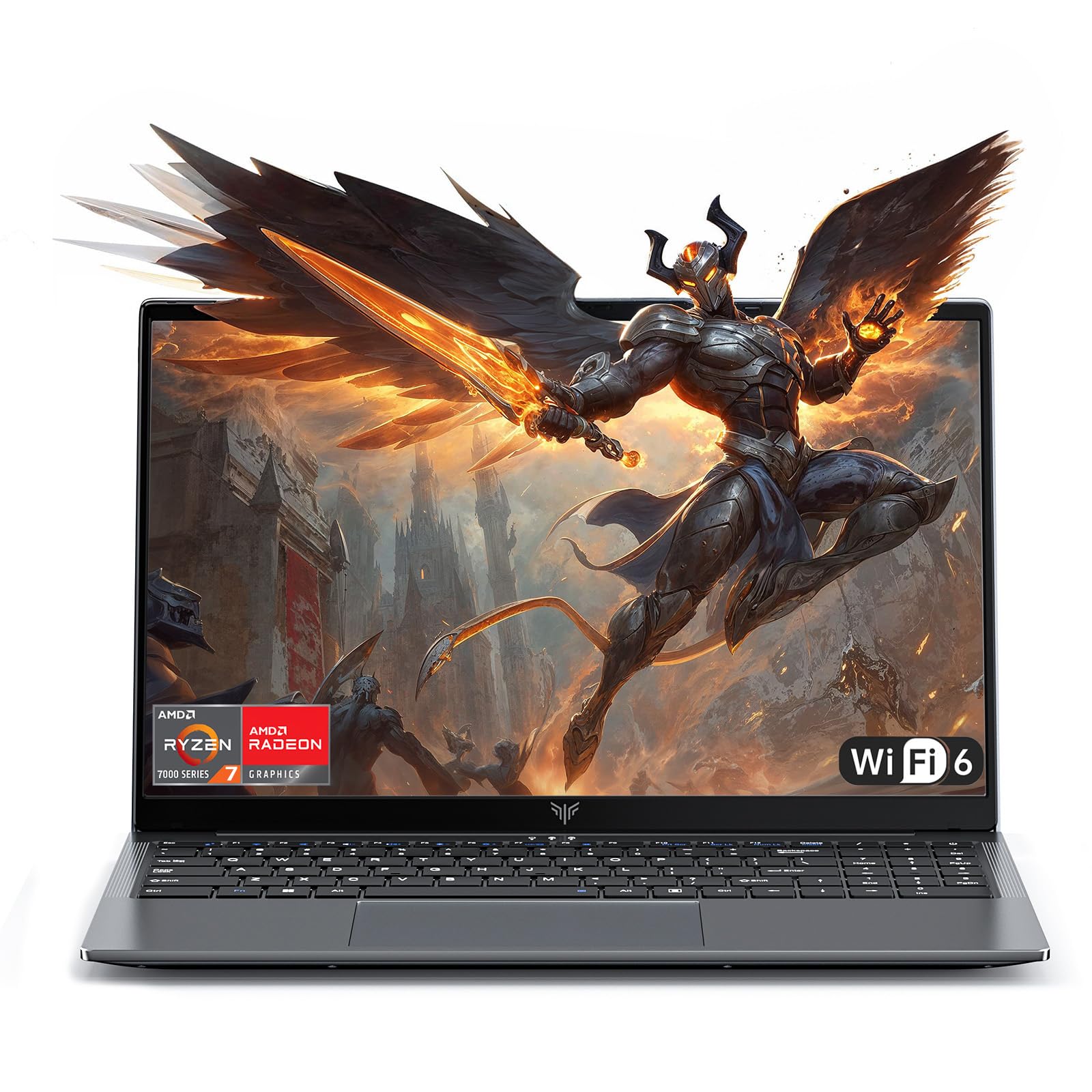 KAIGERR 2026 New Gaming Laptop, 16.0inch Laptop Computer with AMD Ryzen 7 7730U(8C/16T, Up to 4.5GHz), 16GB RAM 512GB NVMe SSD Windows 11 Laptop, Radeon RX Vega 8 Graphics,WiFi 6, Backlit KB