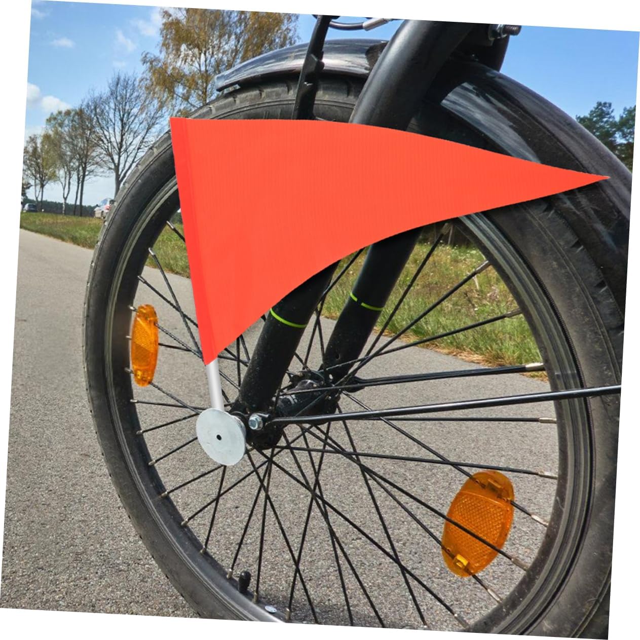 POPETPOP 20pcs Bike Safety Flag High-visibility Cycling Flags for Enhanced Safety Lightweight Material Easy Installation Compact for Tail Use